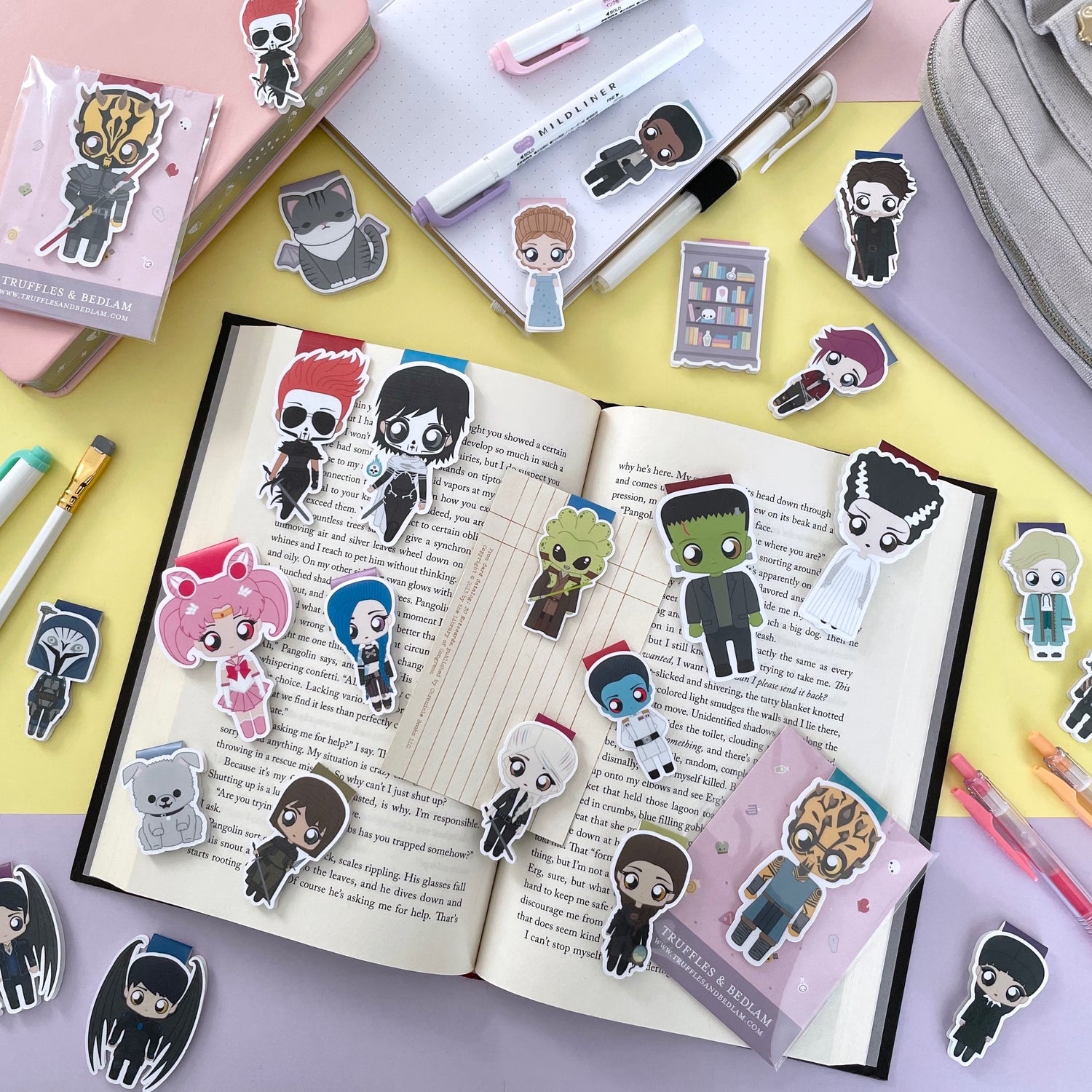 Magnetic Bookmarks by Truffles & Bedlam