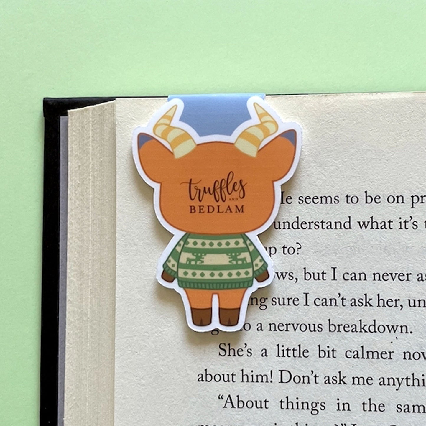 Beau the Deer Magnetic Bookmark, inspired by ACNH