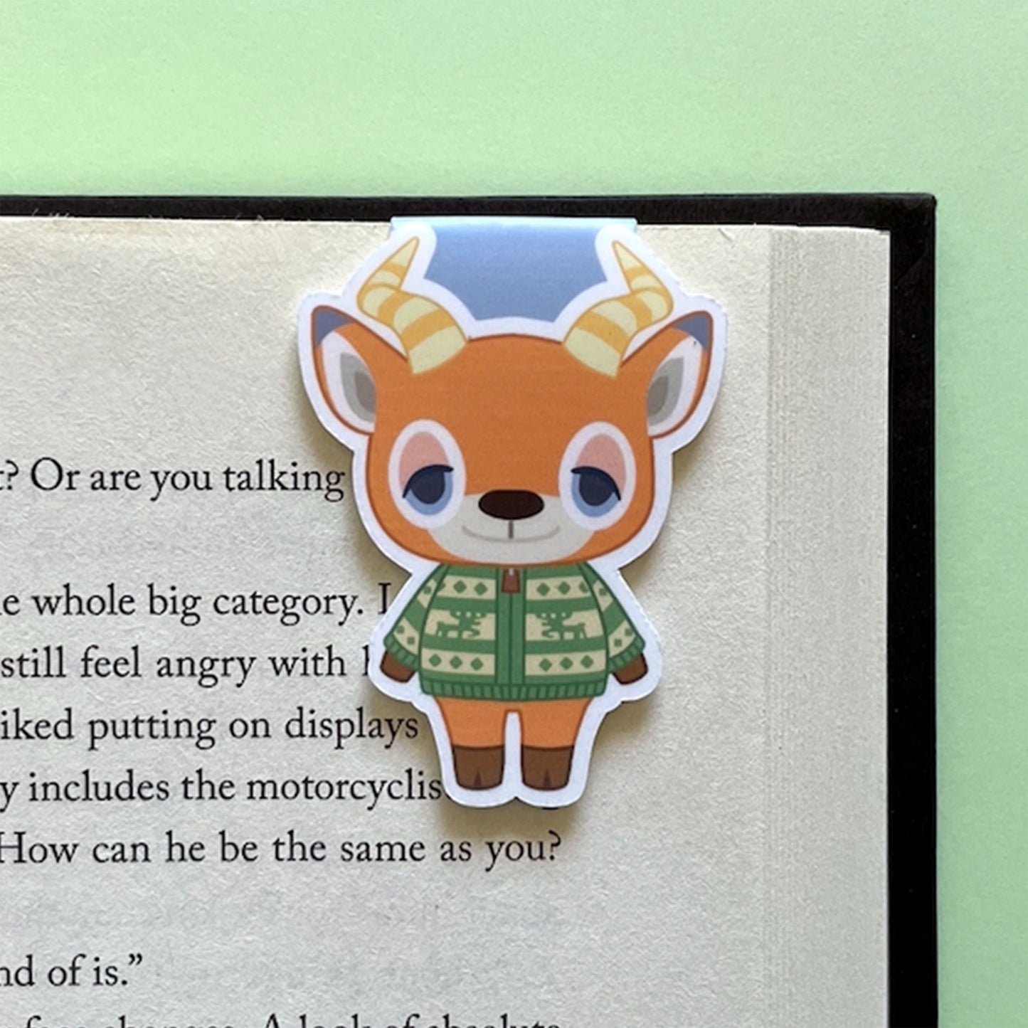 Beau the Deer Magnetic Bookmark, inspired by ACNH