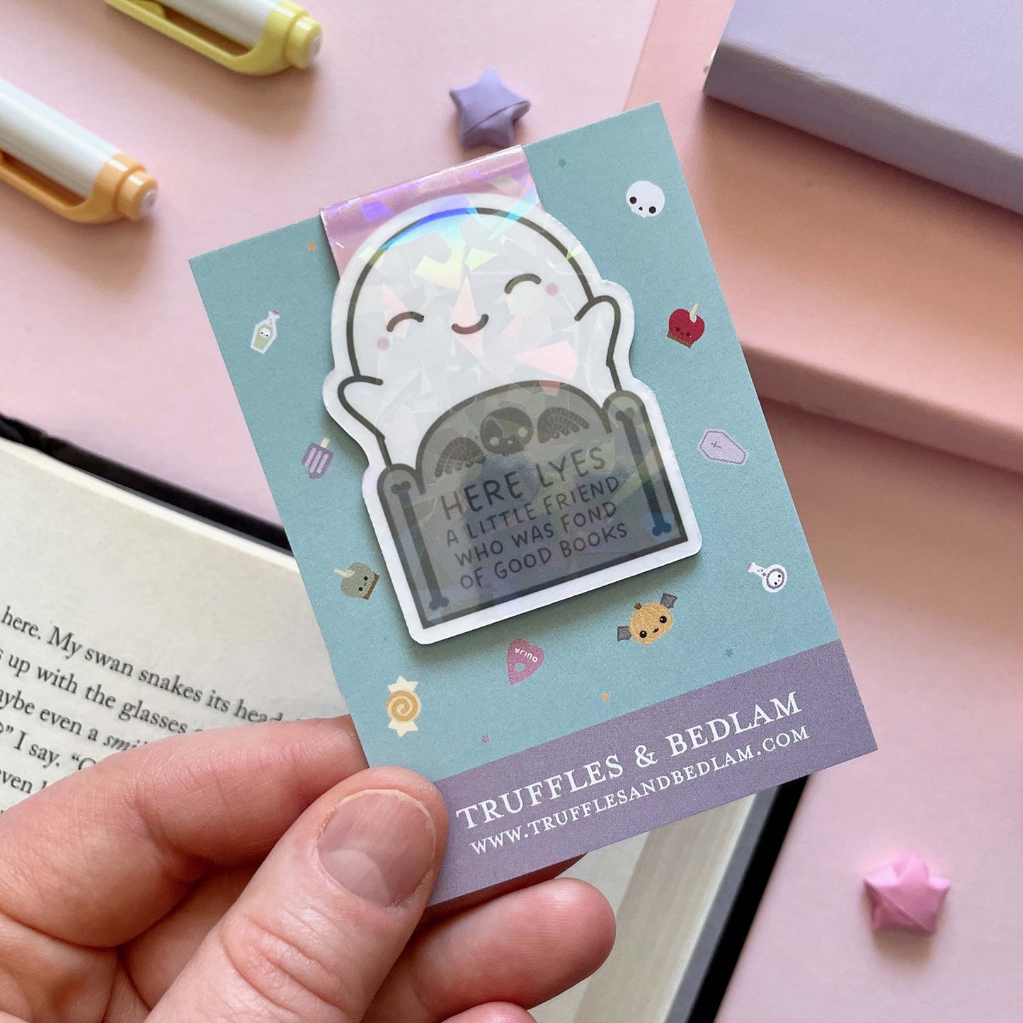 Little Ghosts "Bedlam" Magnetic Bookmark Trio