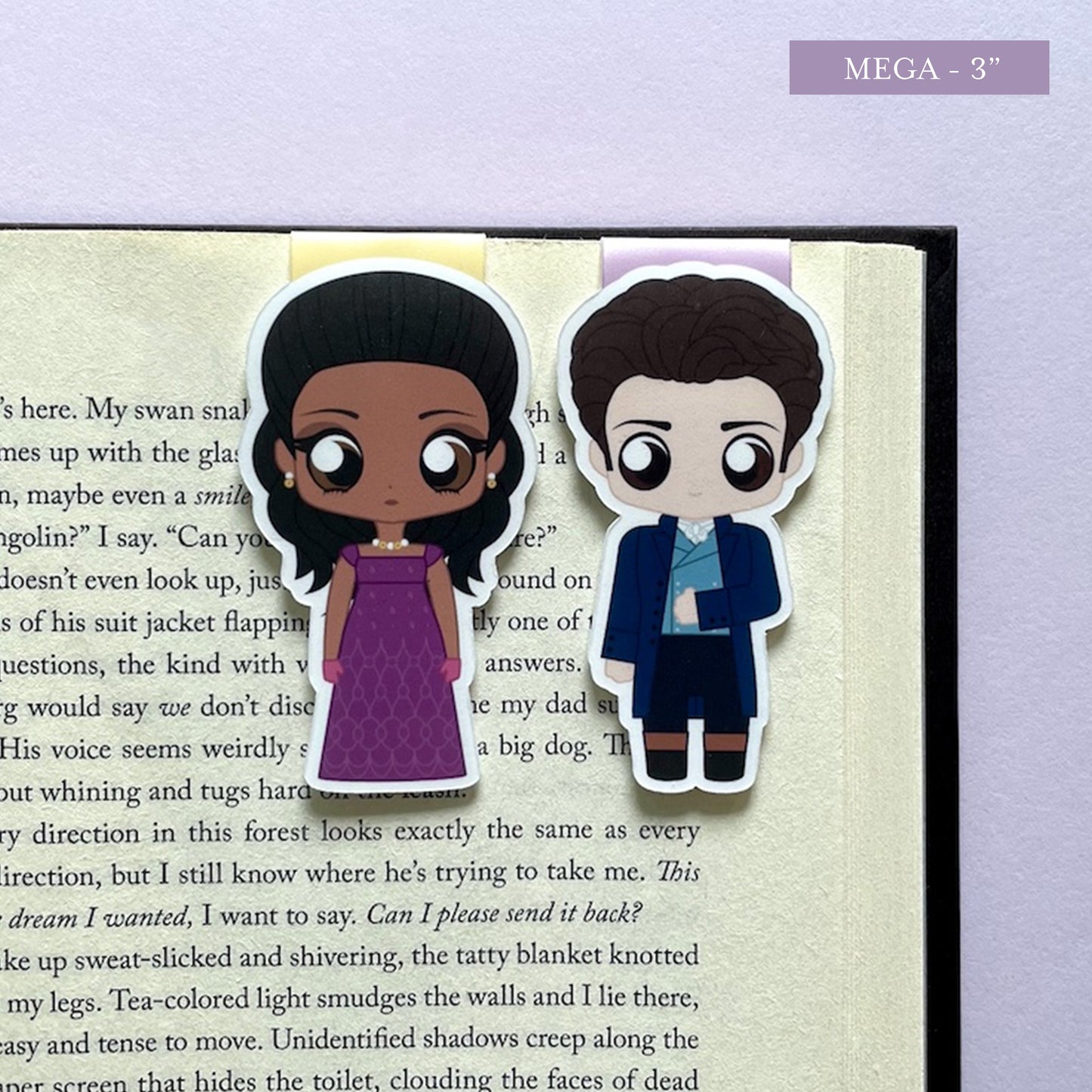 Kate Sharma and Anthony Bridgerton Magnetic Bookmark Set