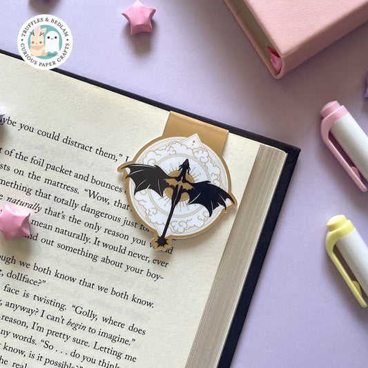 Dragons Magnetic Bookmark, featuring Tairn and Adarna