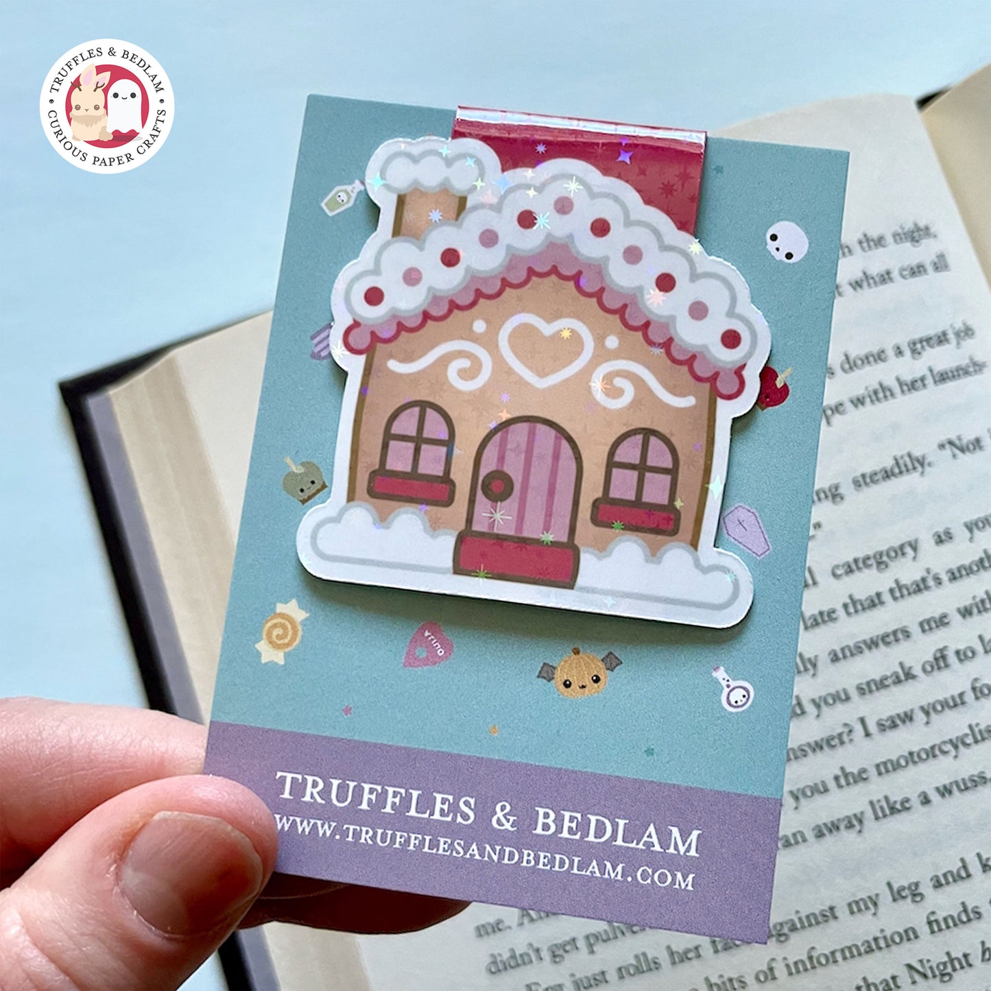 Gingerbread House Magnetic Bookmark