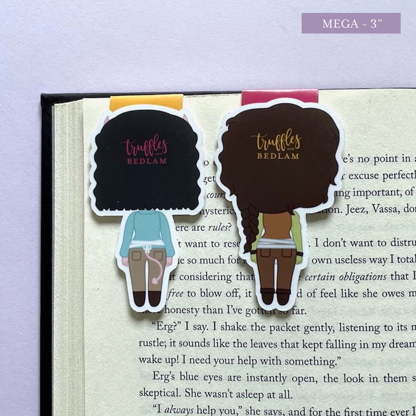 Viv and Tandri Magnetic Bookmark Set inspired by Legends & Lattes