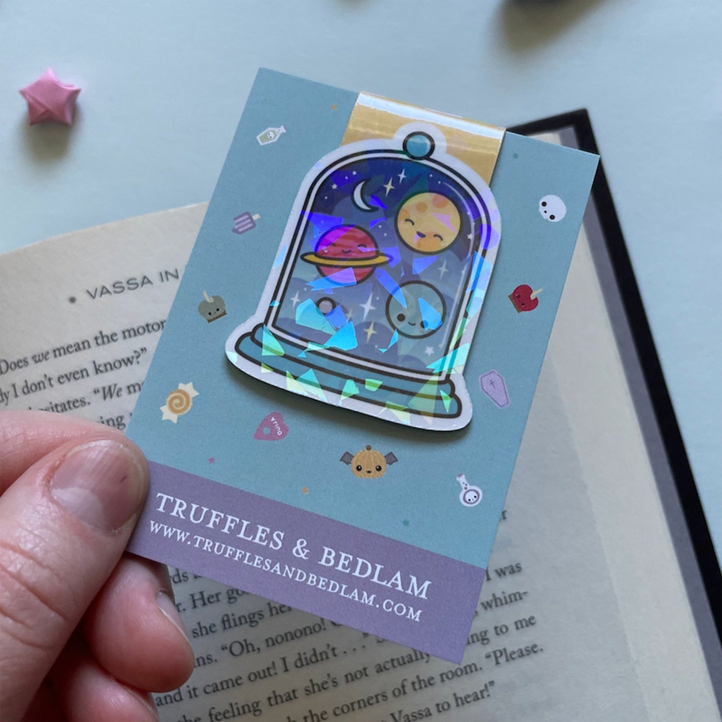 Little Dark Galaxy in a Jar Magnetic Bookmark