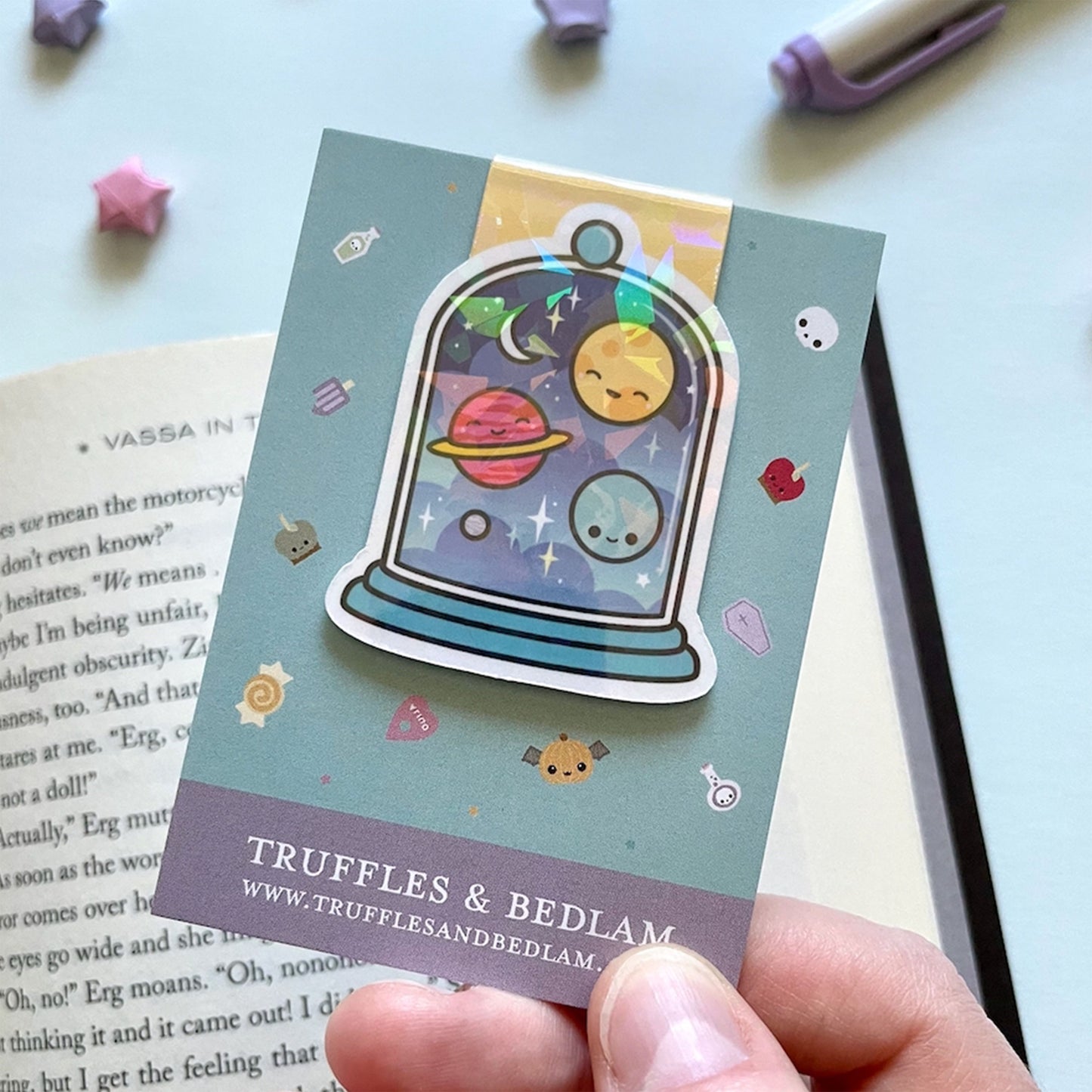 Little Dark Galaxy in a Jar Magnetic Bookmark