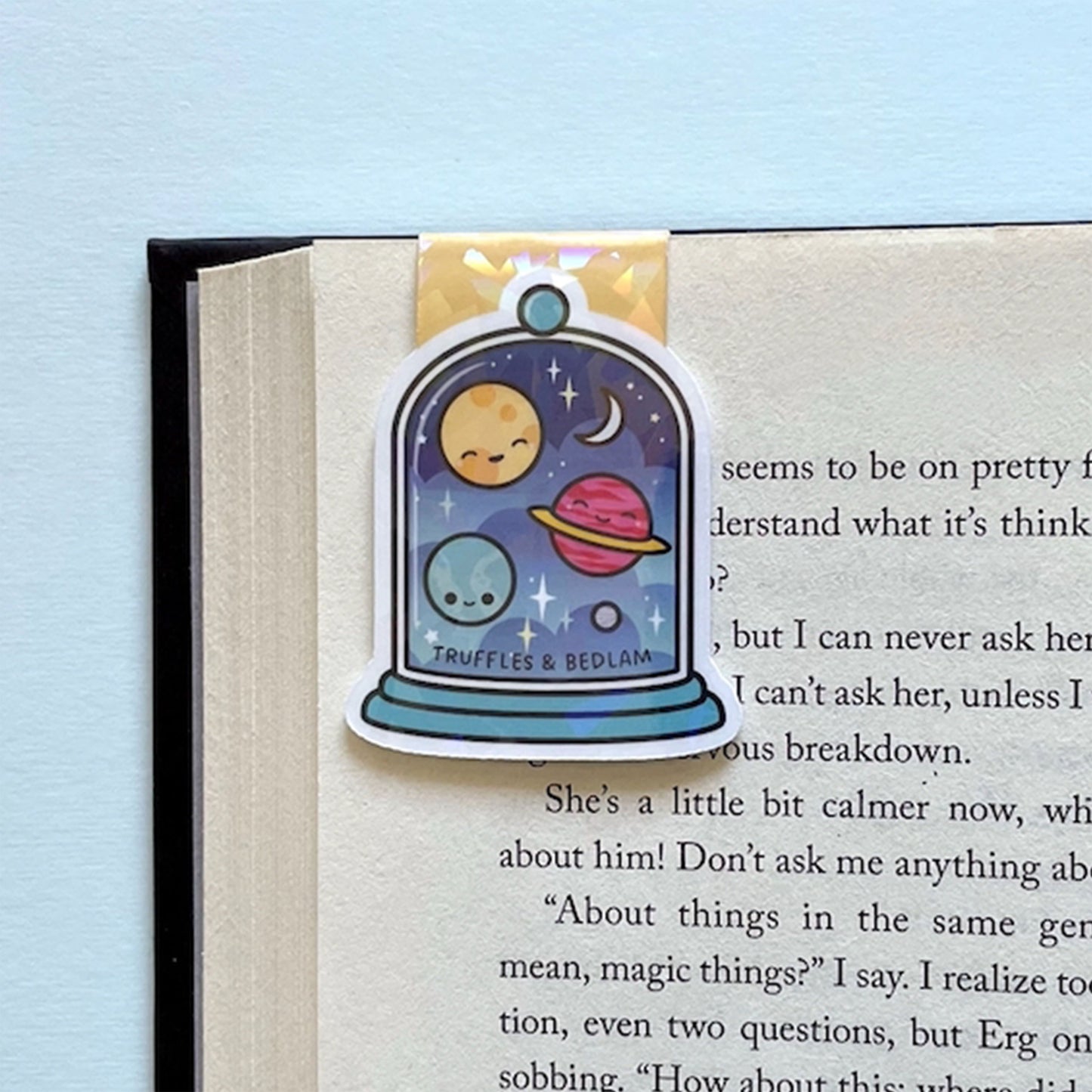 Little Dark Galaxy in a Jar Magnetic Bookmark