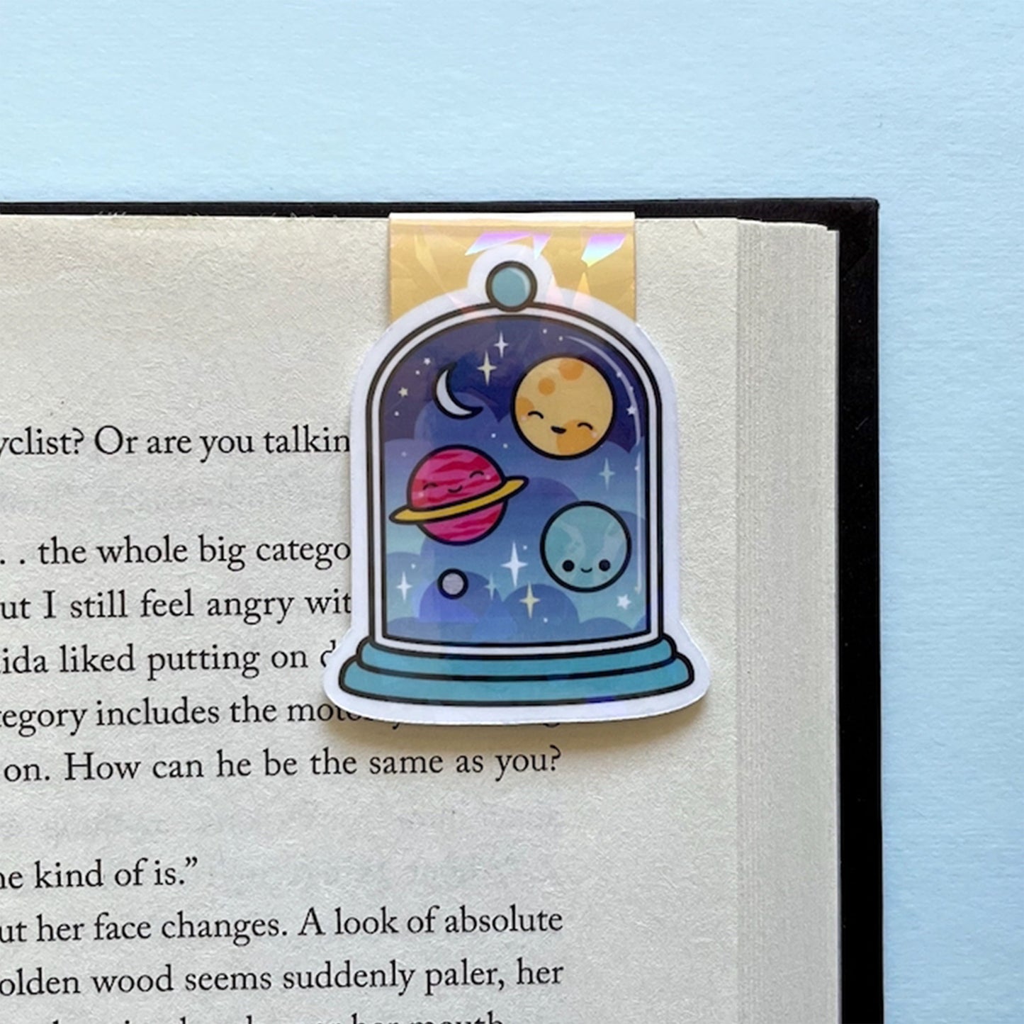 Little Dark Galaxy in a Jar Magnetic Bookmark
