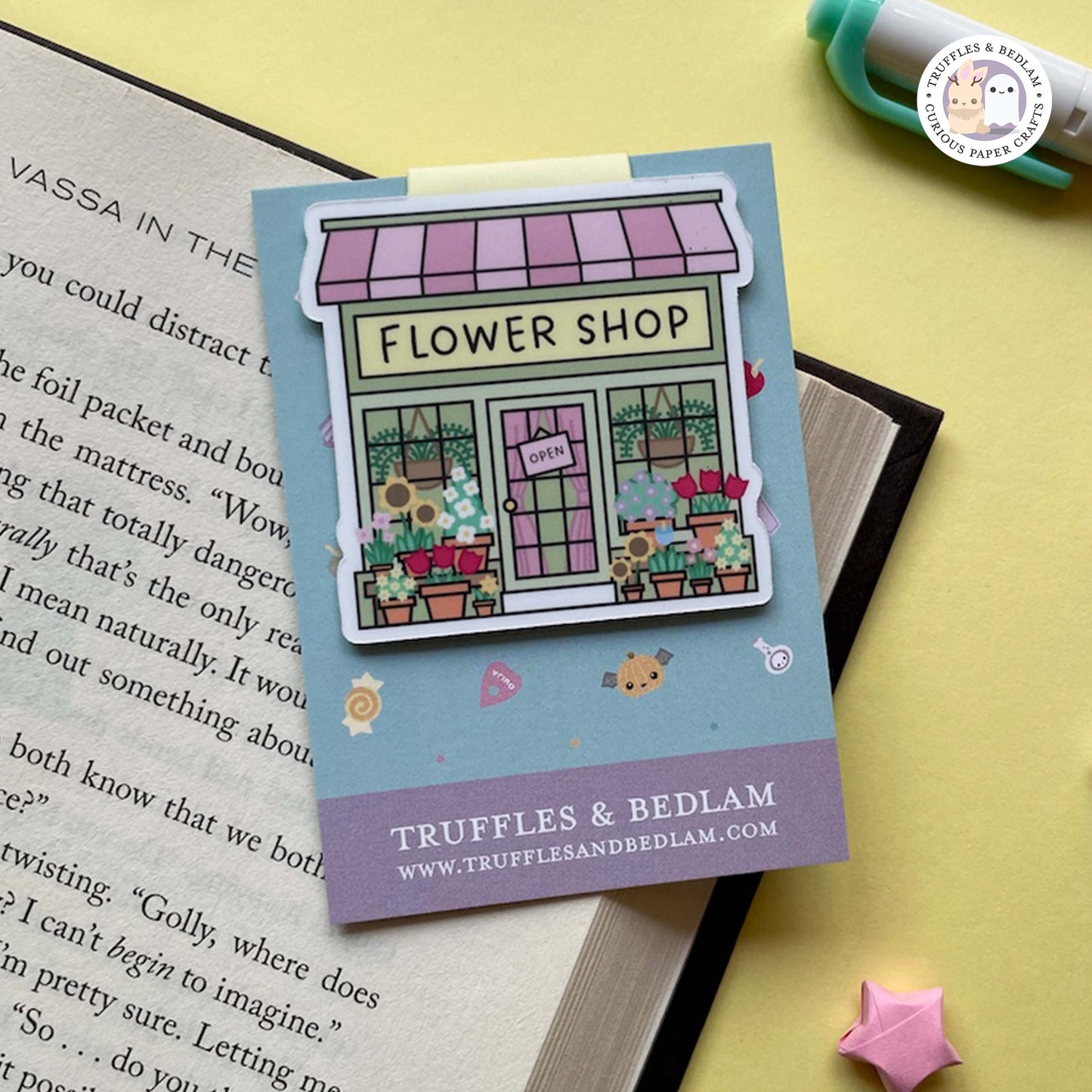 Flower Shop Magnetic Bookmark, from Little Shops Vol. II