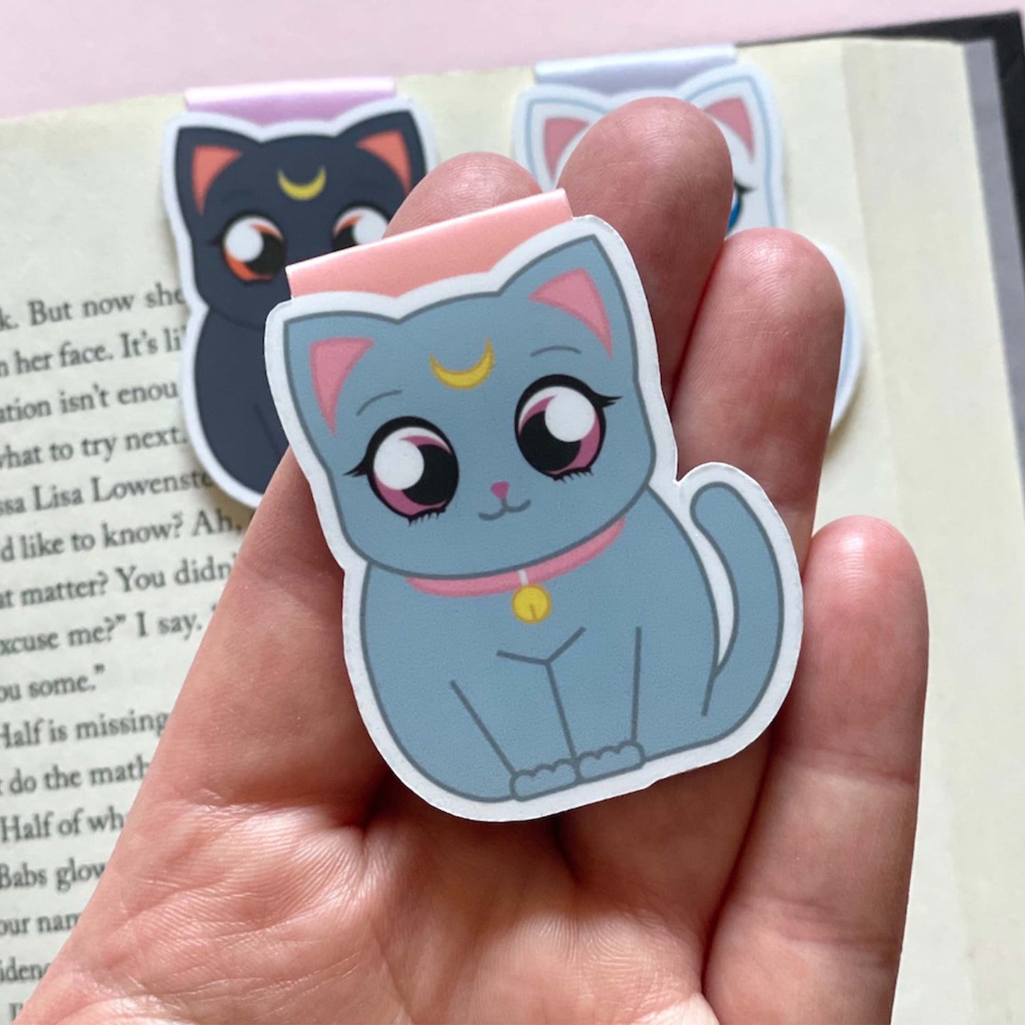 Luna, Diana, and Artemis Chonky Magnetic Bookmark Trio