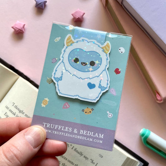 Wintertime Yeti Magnetic Bookmark