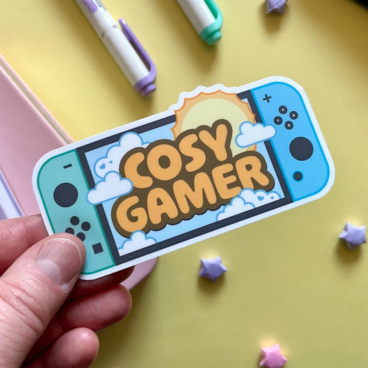 Cosy Gamer 4" Matte Vinyl Sticker