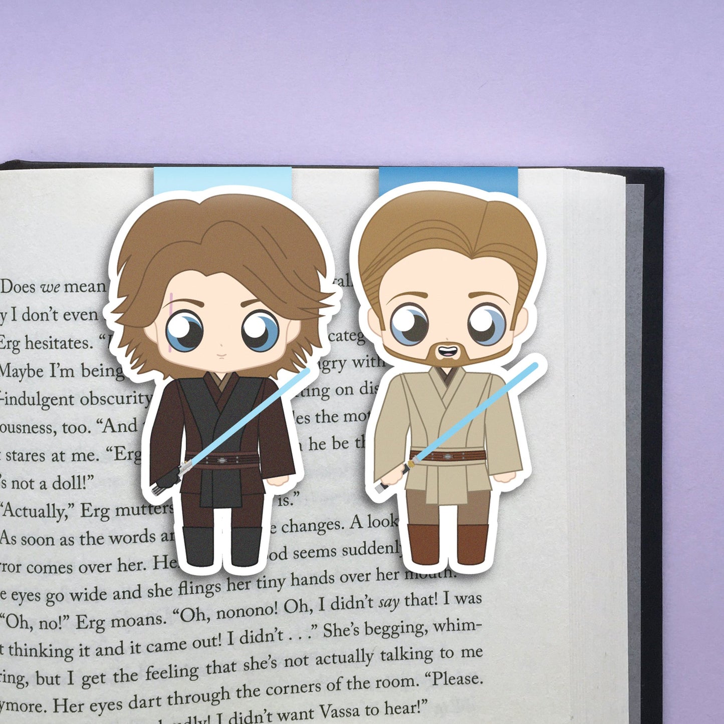Space Wizards "Anakin & Obi-Wan" Magnetic Bookmark Set