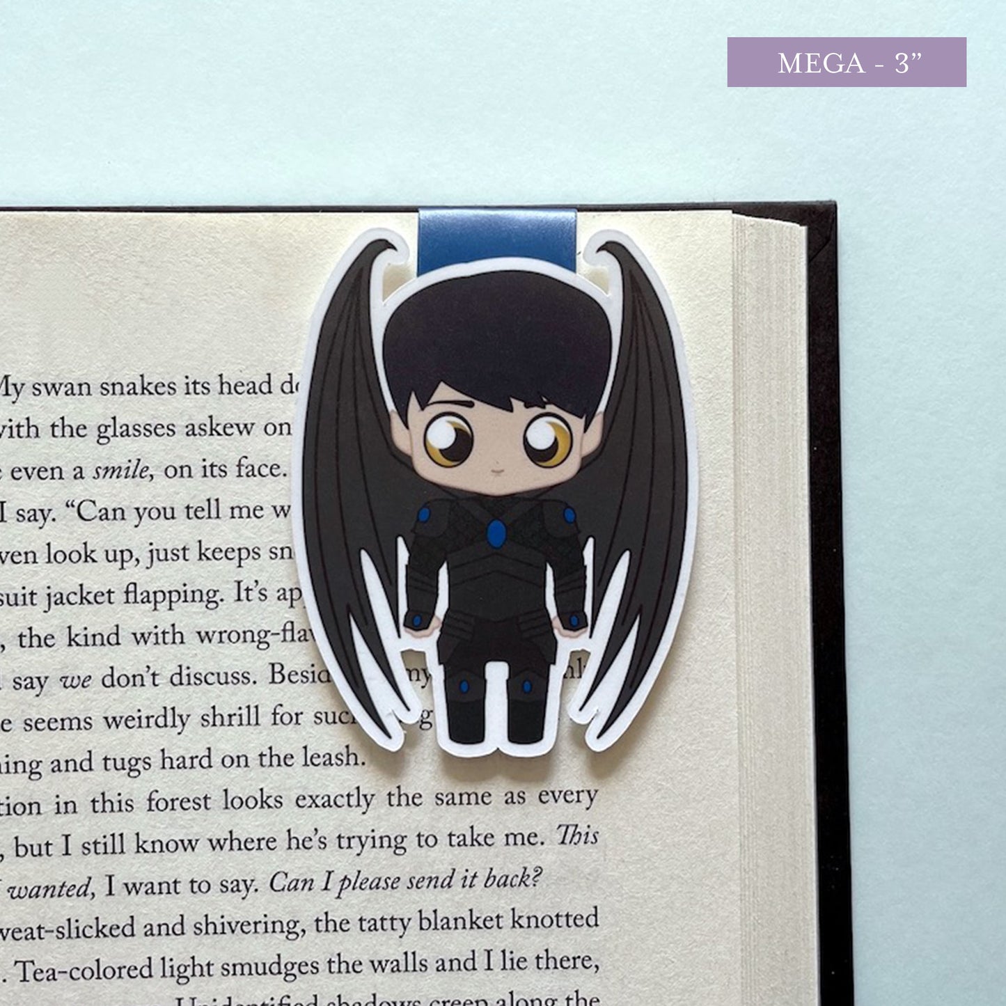 Bat Boys Azriel Magnetic Bookmark, inspired by ACOTAR