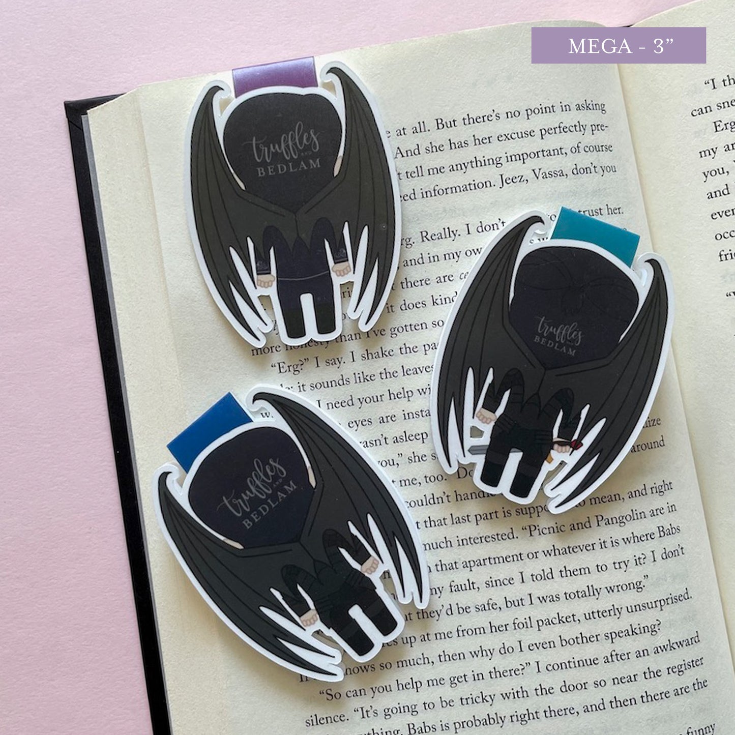 Bat Boys Magnetic Bookmark Trio: Rhysand, Cassian, and Azriel inspired by ACOTAR