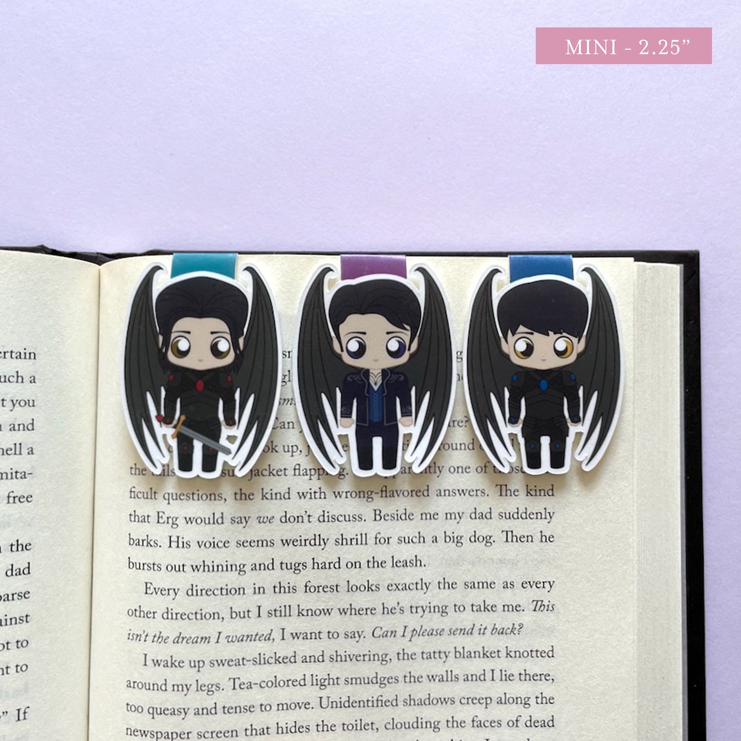 Bat Boys Magnetic Bookmark Trio: Rhysand, Cassian, and Azriel inspired by ACOTAR
