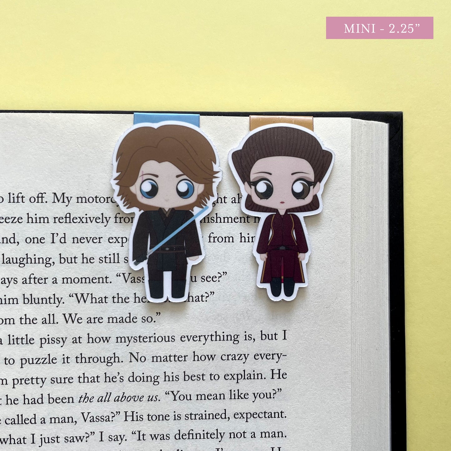 Space Wizards "Padme & Anakin" Magnetic Bookmark Set