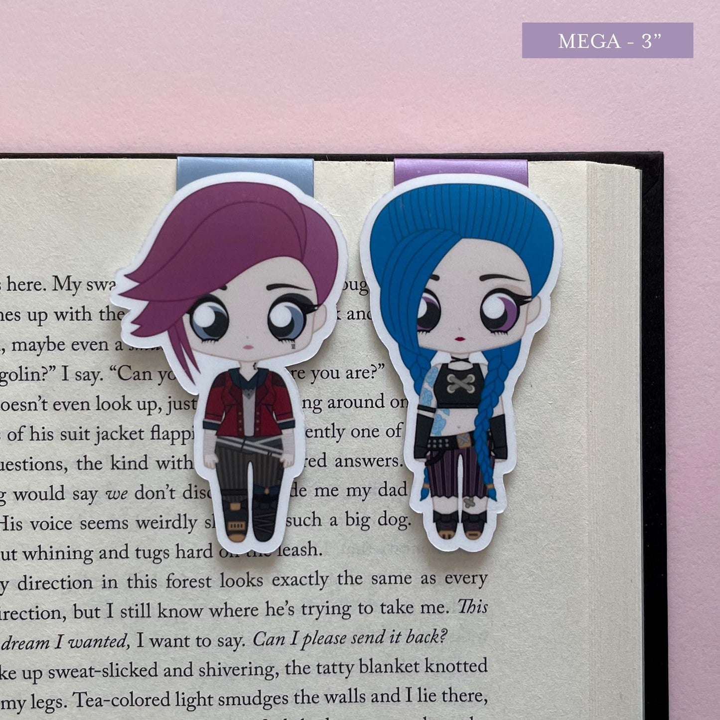 Jinx & Vi Magnetic Bookmark Set