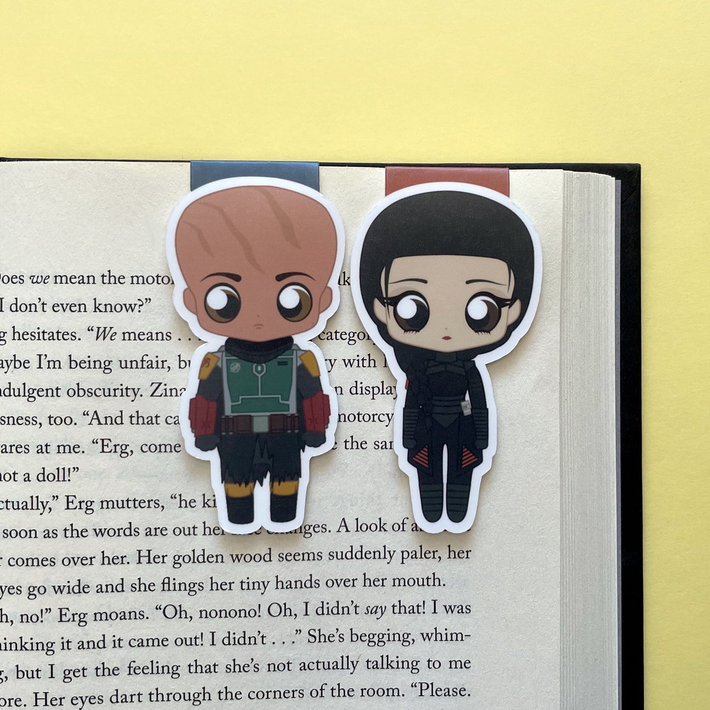 Space Wizards Boba Fett & Fennec Shand (Faces) Magnetic Bookmark Set