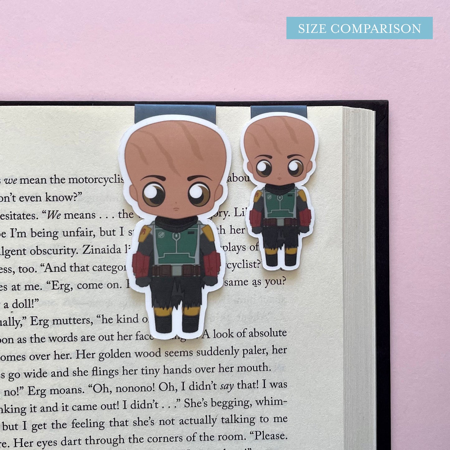 Space Wizards Boba Fett & Fennec Shand (Faces) Magnetic Bookmark Set