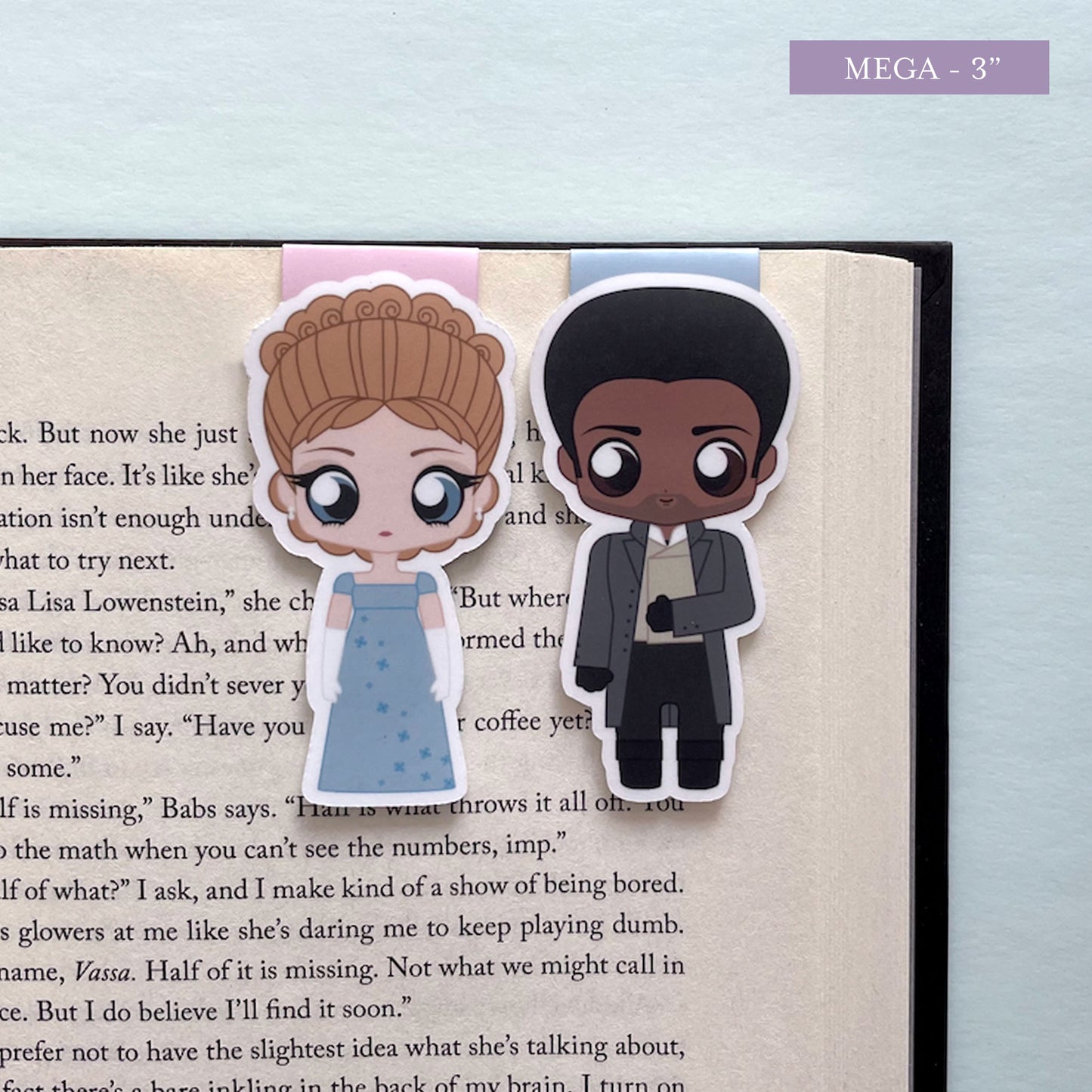 Daphne Bridgerton and Simon Basset Magnetic Bookmark Set