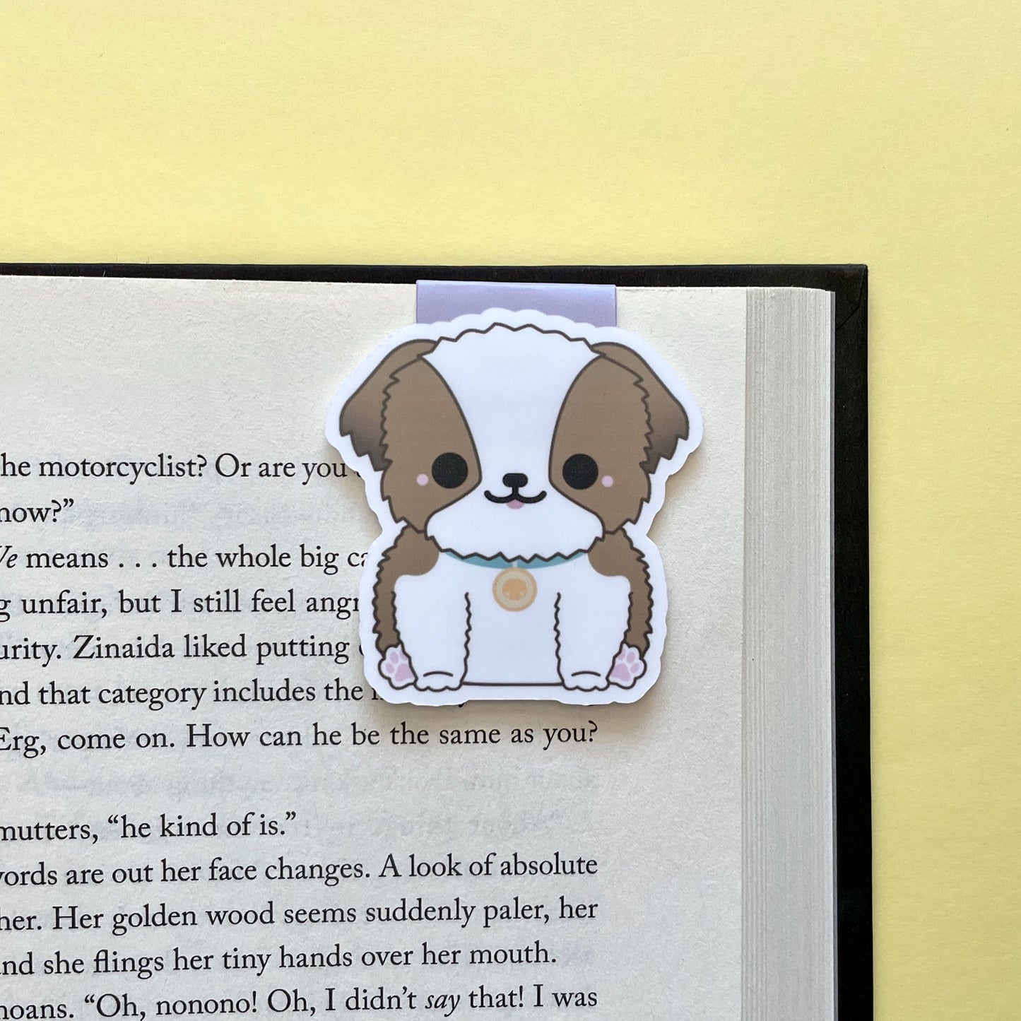 Mochi the Shih Tzu Puppy Chonky Series Magnetic Bookmark