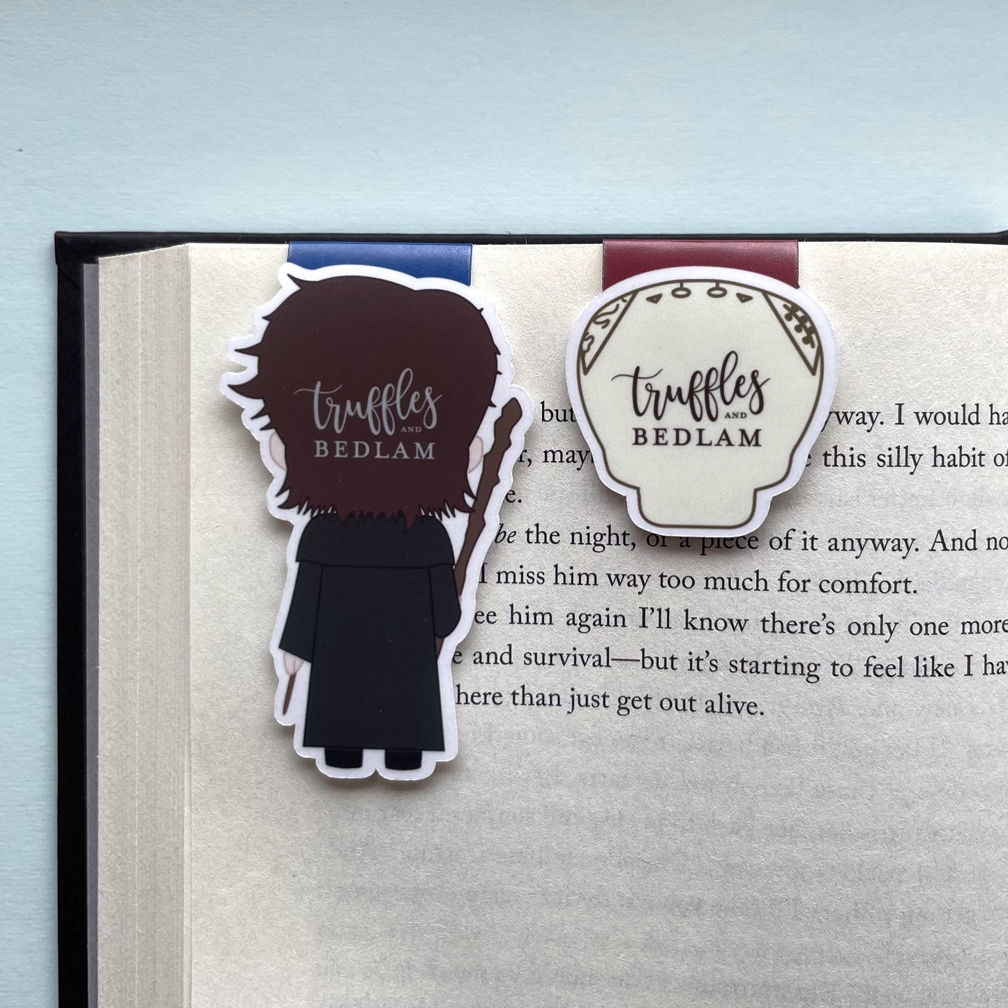 Harry Dresden and Bob the Soul Magnetic Bookmarks
