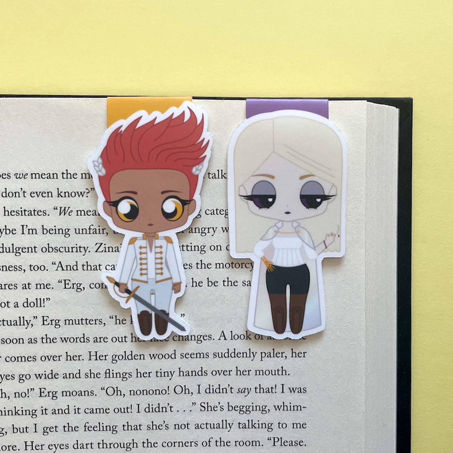 Crown Prince Kiriona Gaia and Prince Ianthe Naberies "Besties" Magnetic Bookmark Set