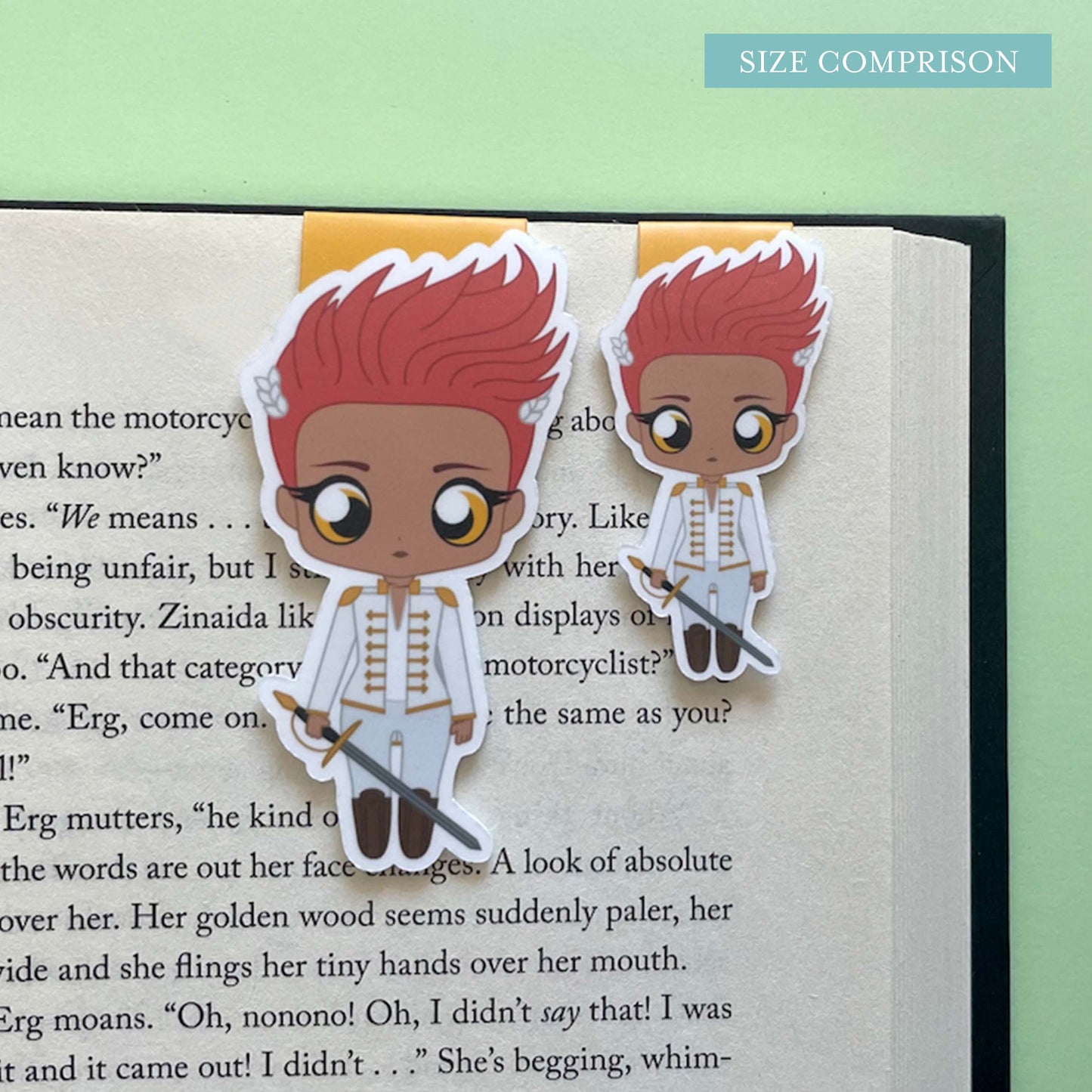 Crown Prince Kiriona Gaia and Prince Ianthe Naberies "Besties" Magnetic Bookmark Set