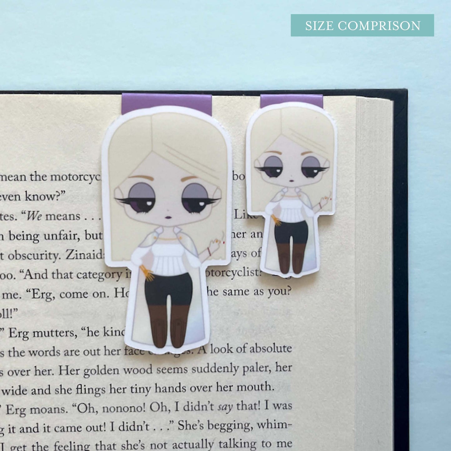 Crown Prince Kiriona Gaia and Prince Ianthe Naberies "Besties" Magnetic Bookmark Set