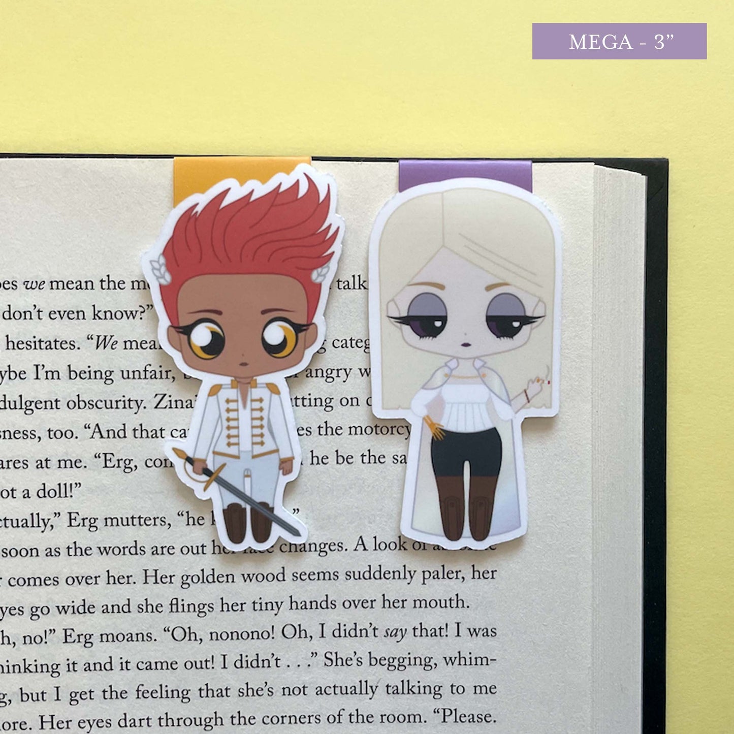 Crown Prince Kiriona Gaia and Prince Ianthe Naberies "Besties" Magnetic Bookmark Set