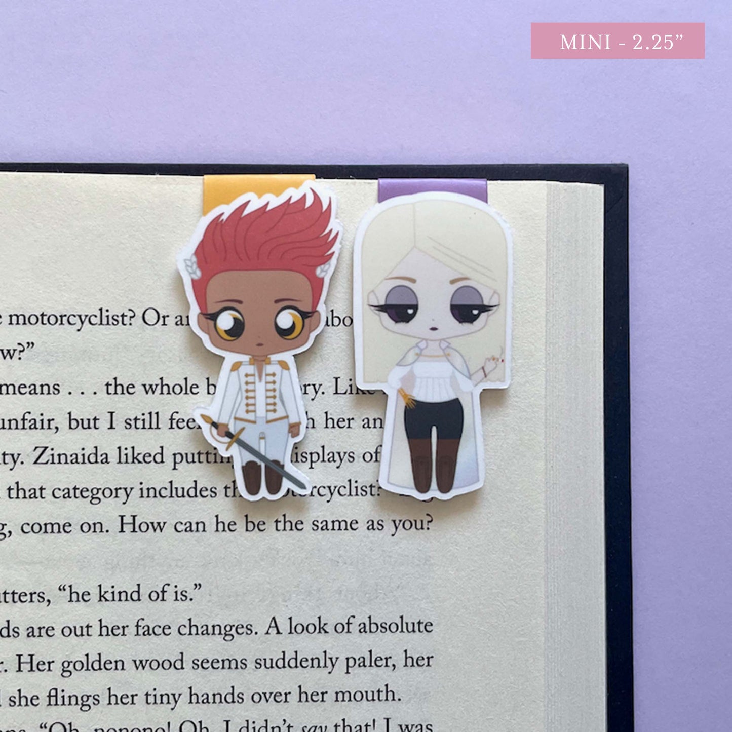 Crown Prince Kiriona Gaia and Prince Ianthe Naberies "Besties" Magnetic Bookmark Set