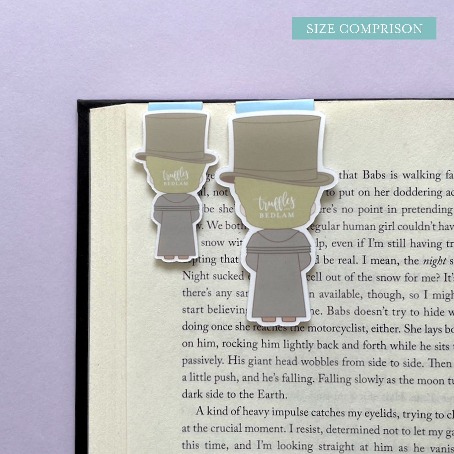 Historical "Crowley & Aziraphale" Magnetic Bookmark Set, inspired by Good Omens