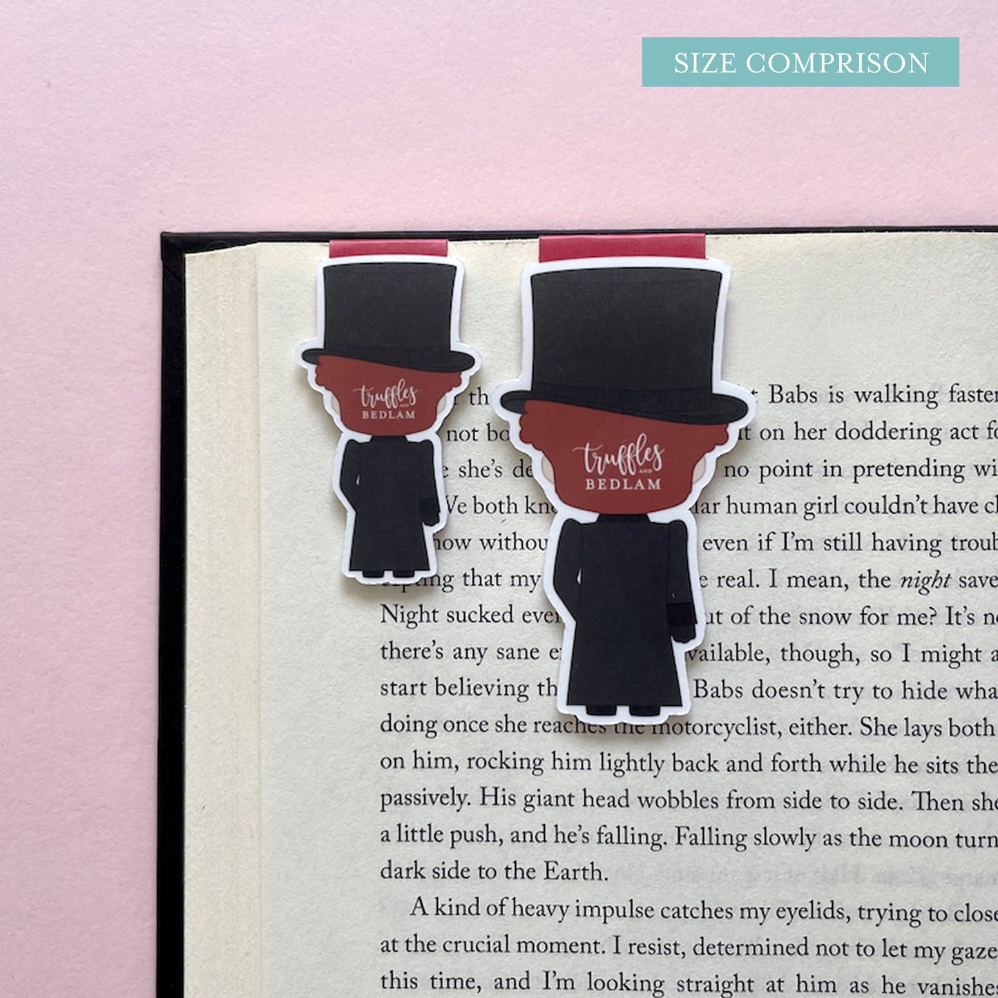 Historical "Crowley & Aziraphale" Magnetic Bookmark Set, inspired by Good Omens