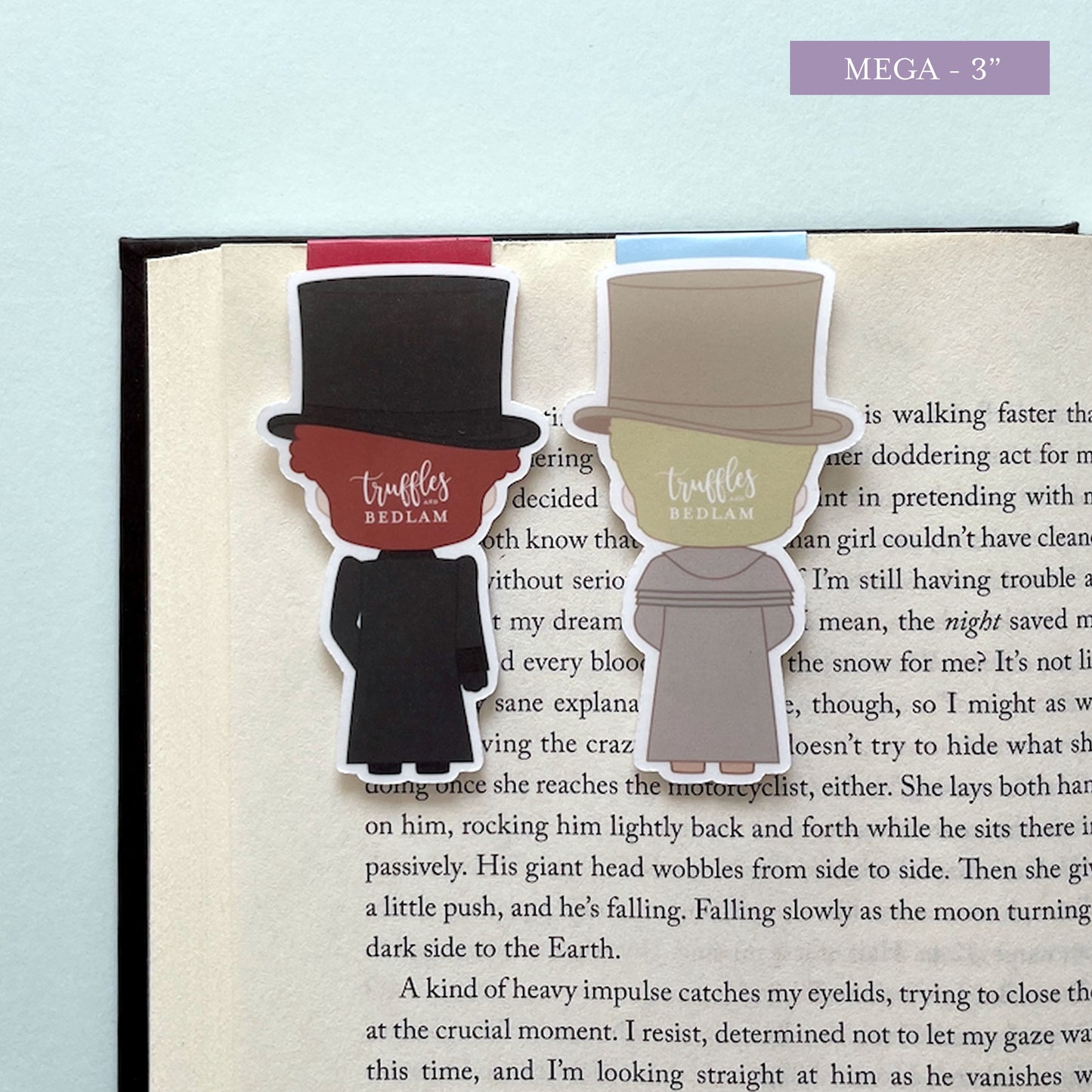 Historical "Crowley & Aziraphale" Magnetic Bookmark Set, inspired by Good Omens