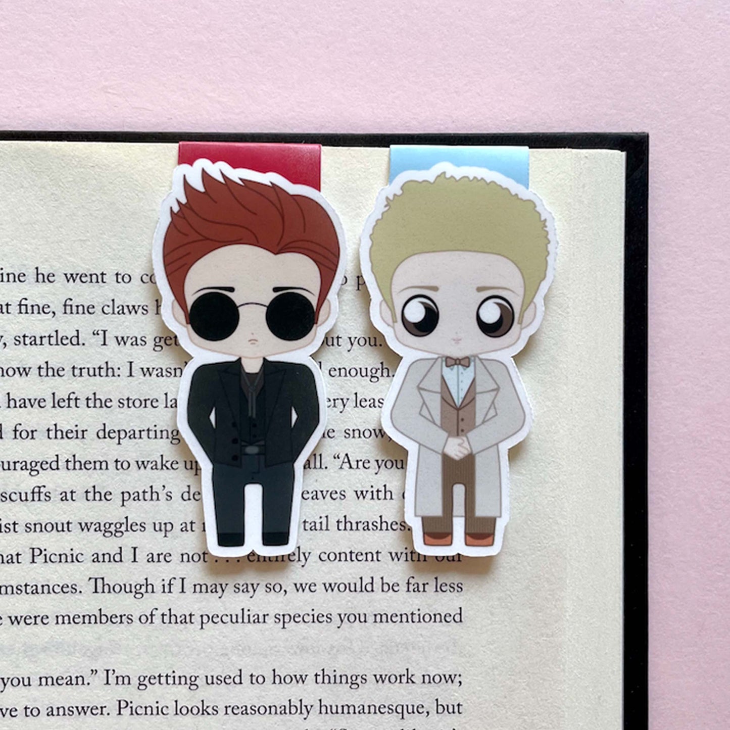 Good Omens "Crowley & Aziraphale" Magnetic Bookmark Set
