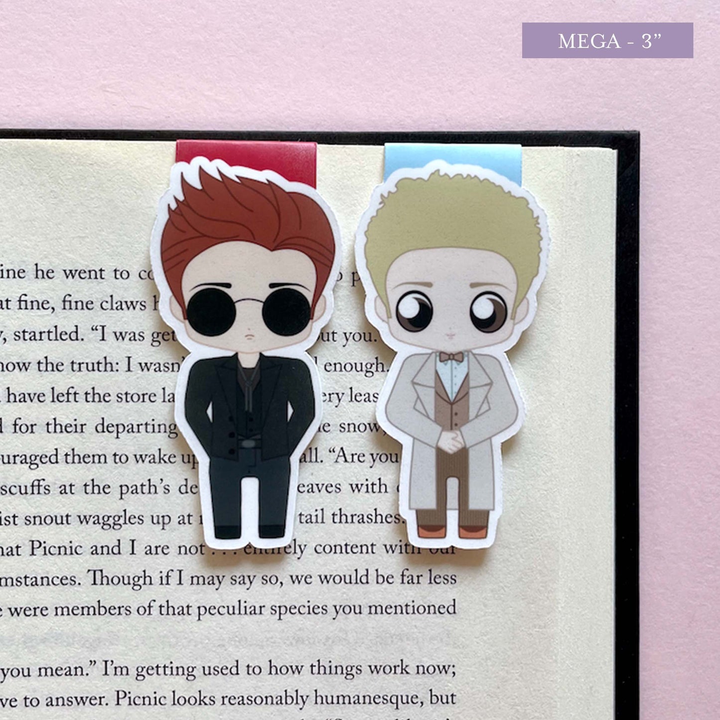 Good Omens "Crowley & Aziraphale" Magnetic Bookmark Set