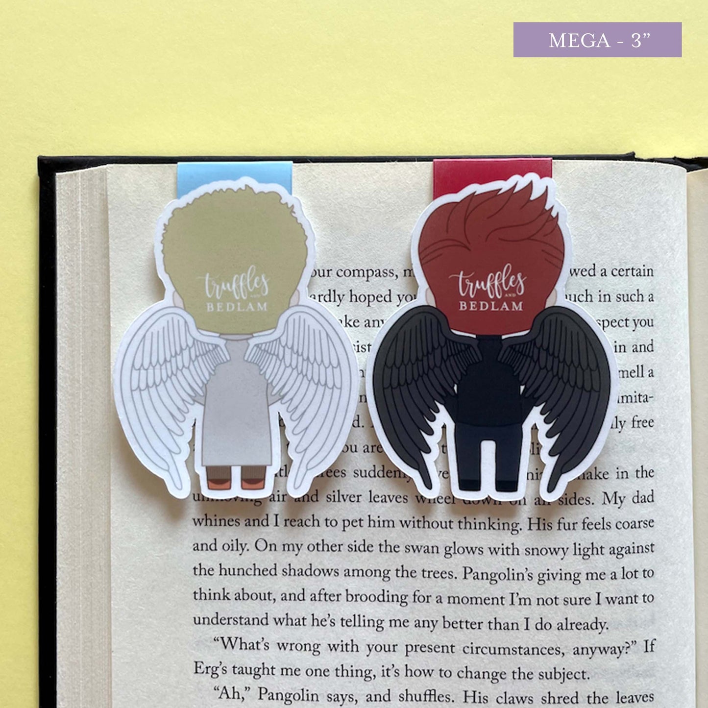 Good Omens "Winged Crowley & Aziraphale" Magnetic Bookmark Set