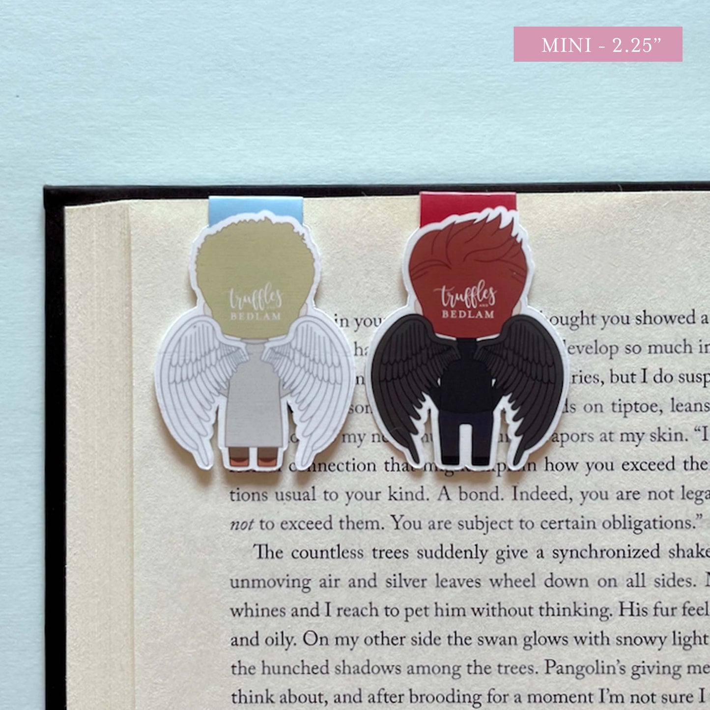 Good Omens "Winged Crowley & Aziraphale" Magnetic Bookmark Set