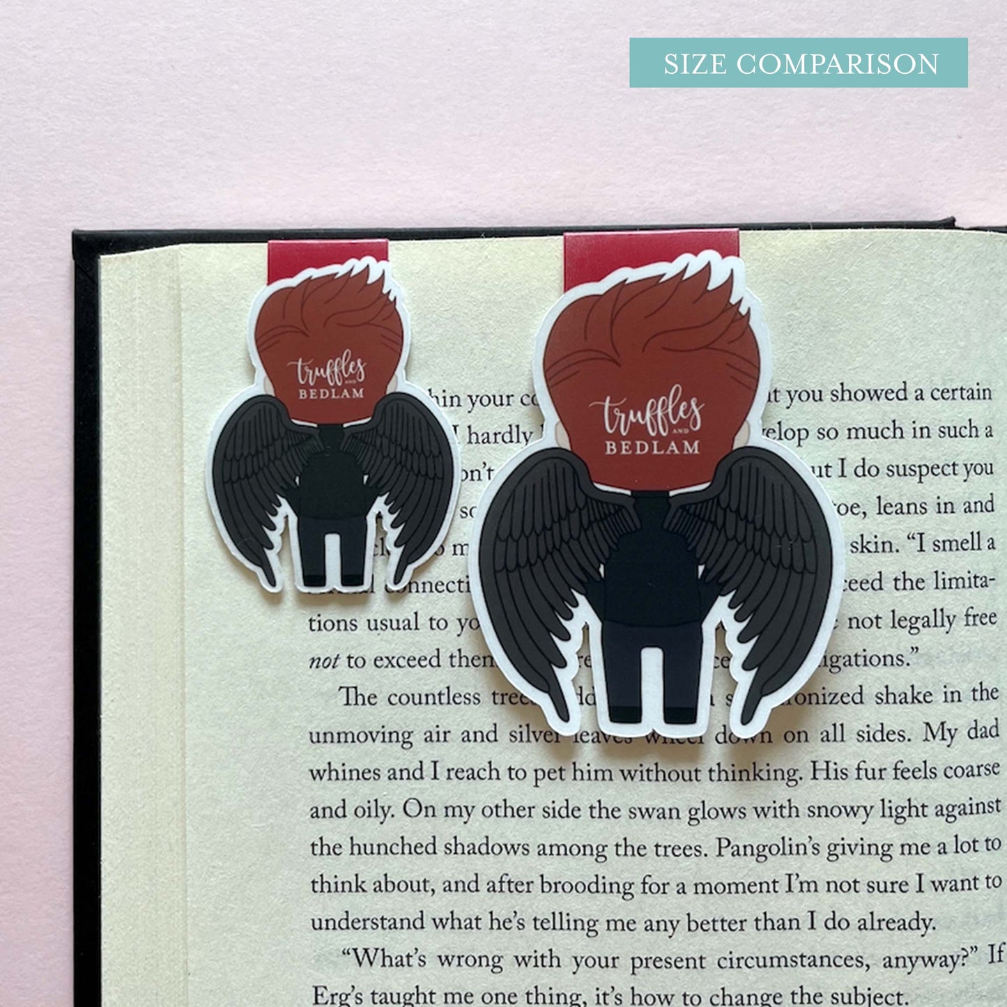 Good Omens "Winged Crowley & Aziraphale" Magnetic Bookmark Set