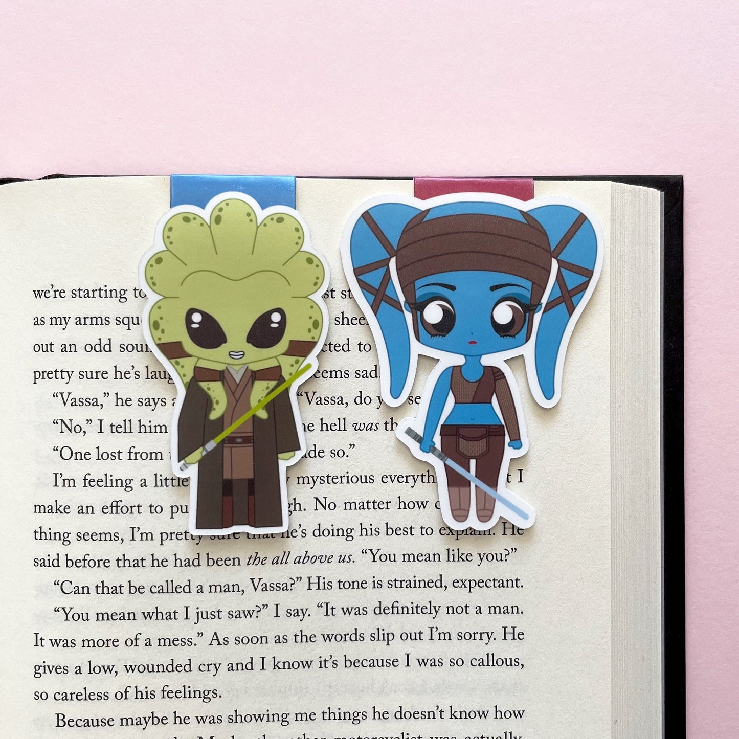 Magnetisches Lesezeichen-Set „Kit & Aayla“ von Space Wizards