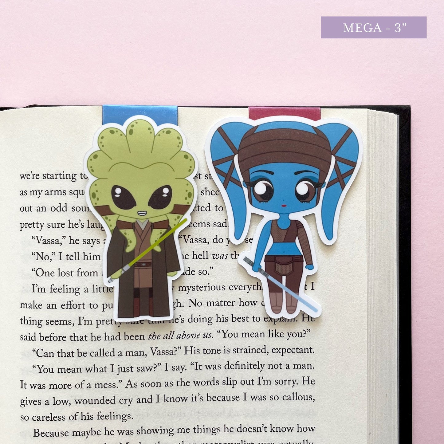 Magnetisches Lesezeichen-Set „Kit & Aayla“ von Space Wizards