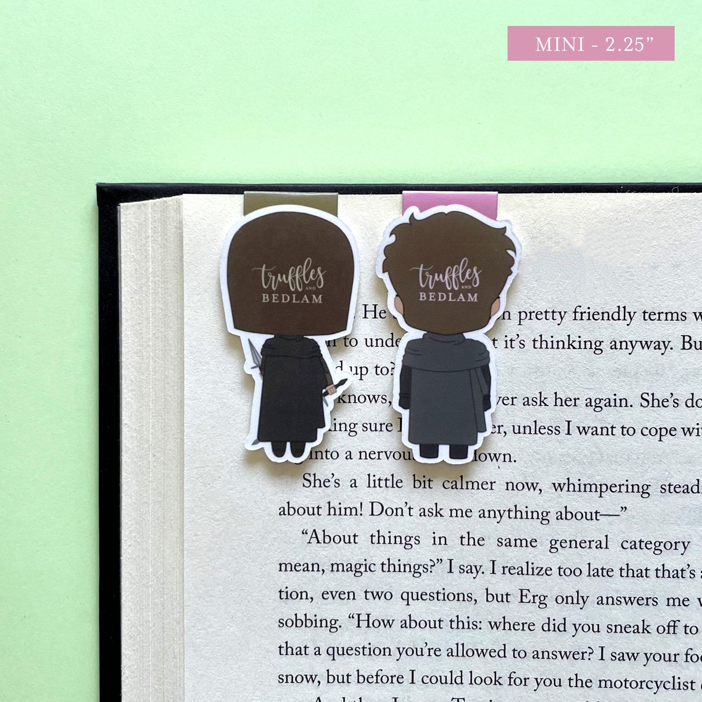 The Locked Tomb "Palamedes & Camilla" Magnetic Bookmark Set