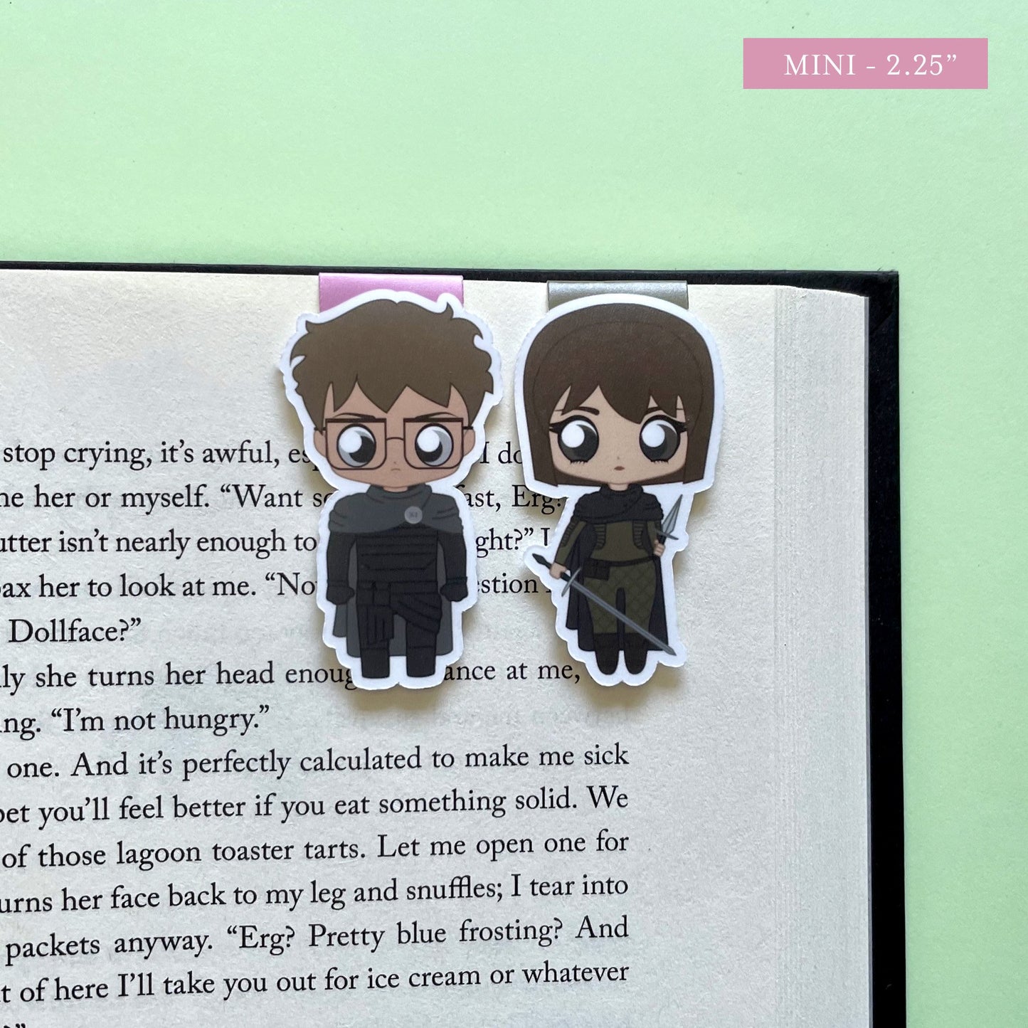 The Locked Tomb "Palamedes & Camilla" Magnetic Bookmark Set