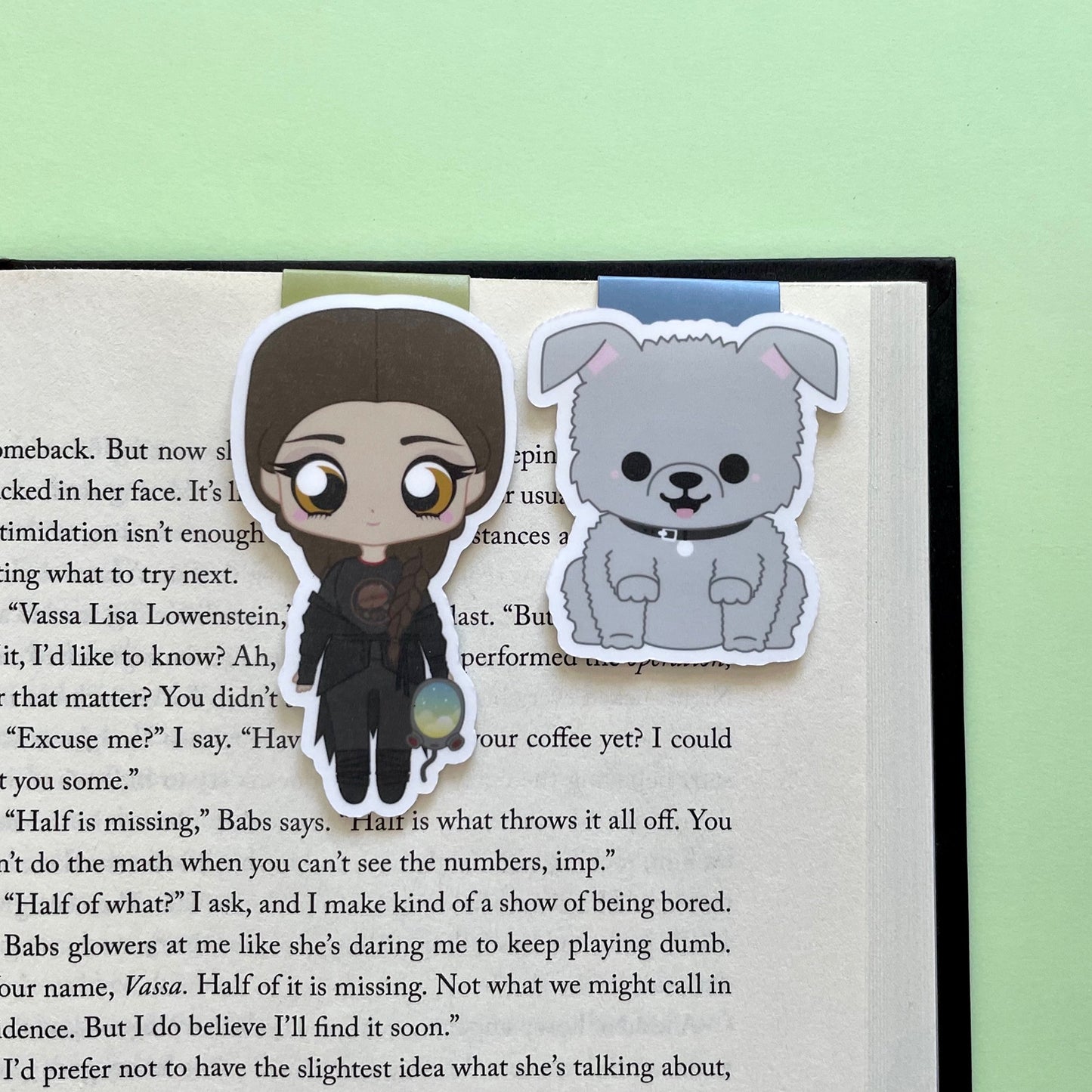 The Locked Tomb "Nona & Noodle " Magnetic Bookmark Set