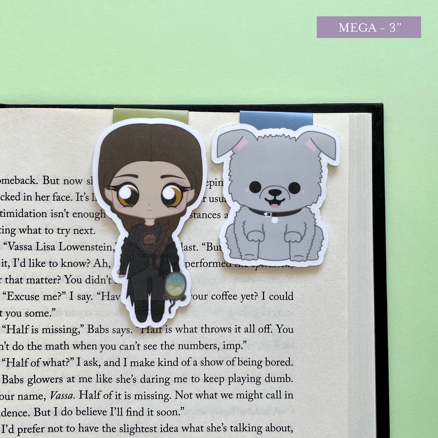 The Locked Tomb "Nona & Noodle " Magnetic Bookmark Set