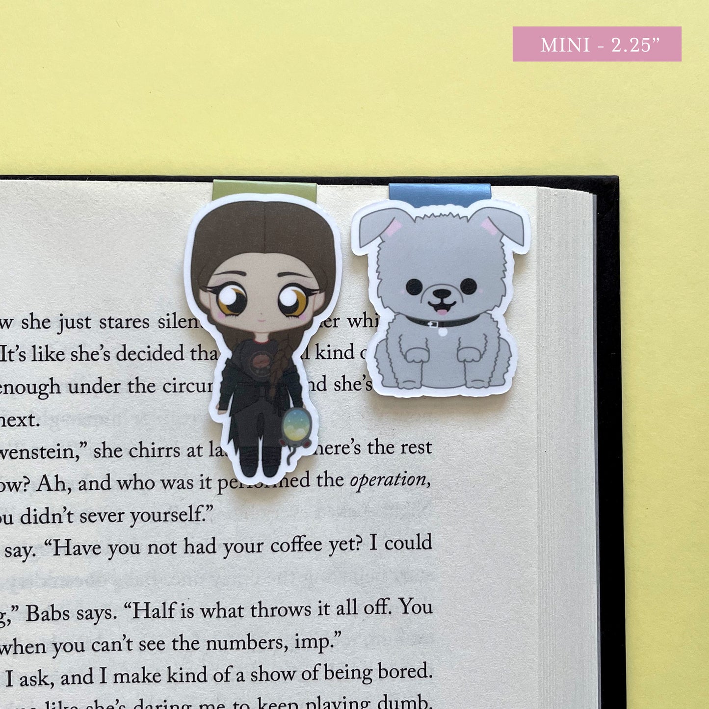 The Locked Tomb "Nona & Noodle " Magnetic Bookmark Set