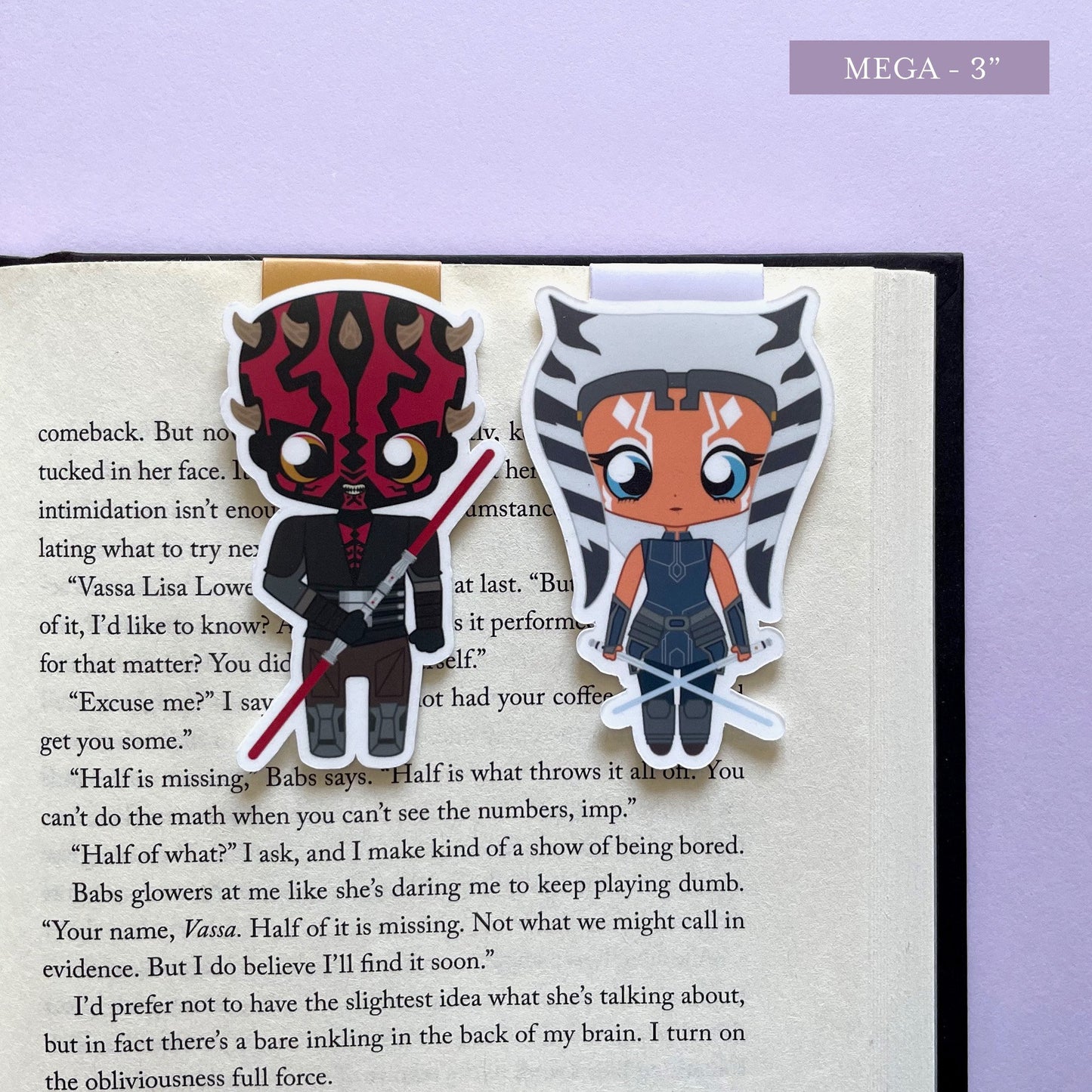 Space Wizards "Maul & Ahsoka" Magnetic Bookmark Set