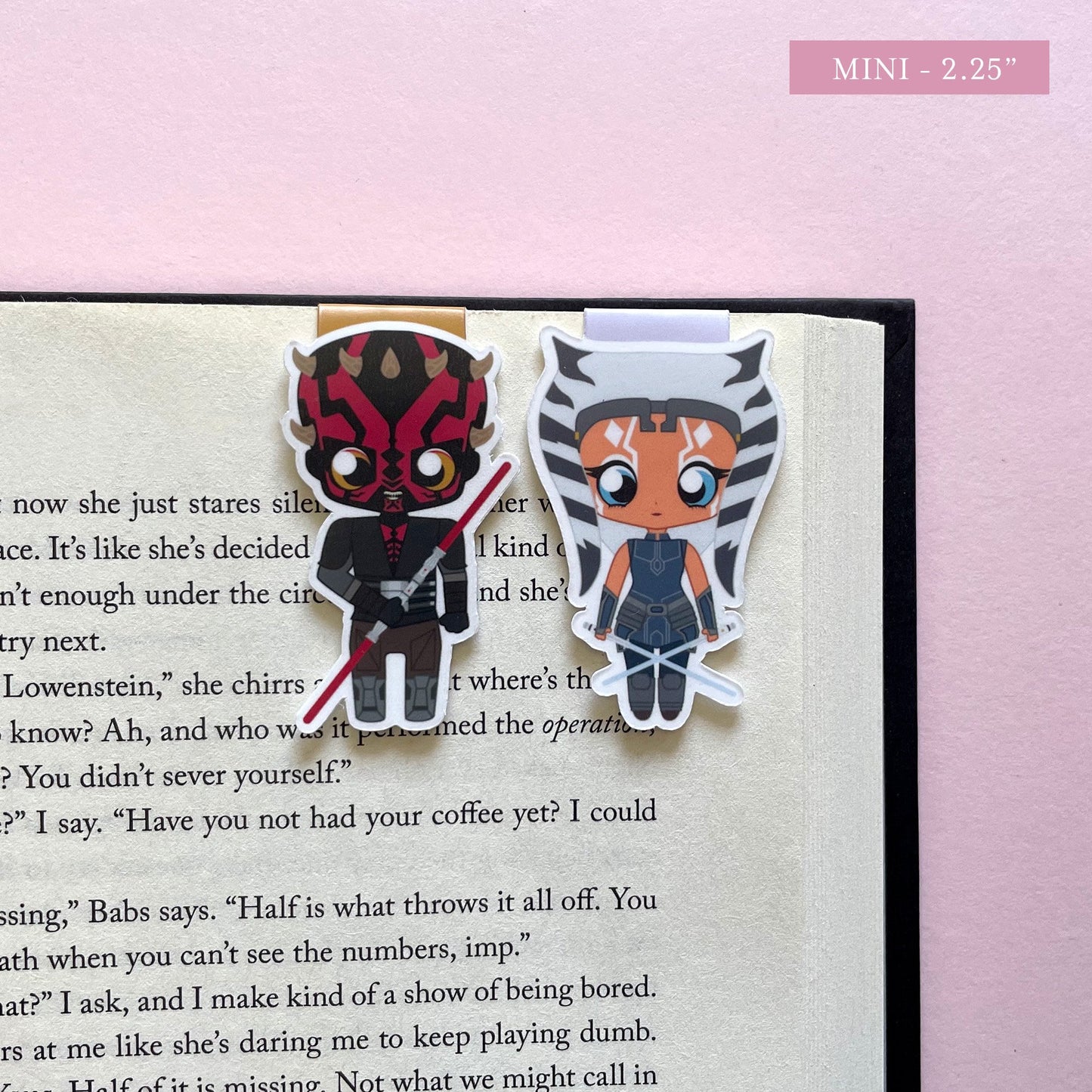 Space Wizards "Maul & Ahsoka" Magnetic Bookmark Set