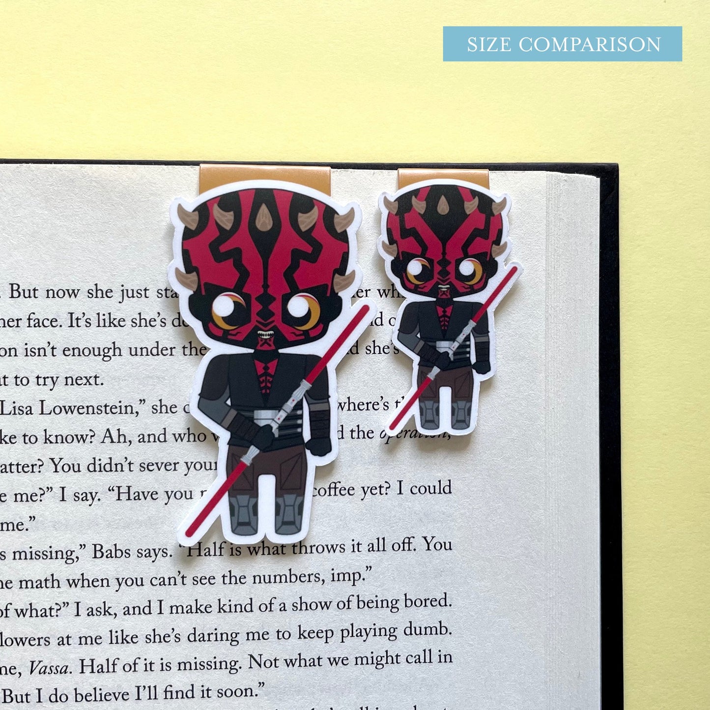 Space Wizards "Maul & Ahsoka" Magnetic Bookmark Set